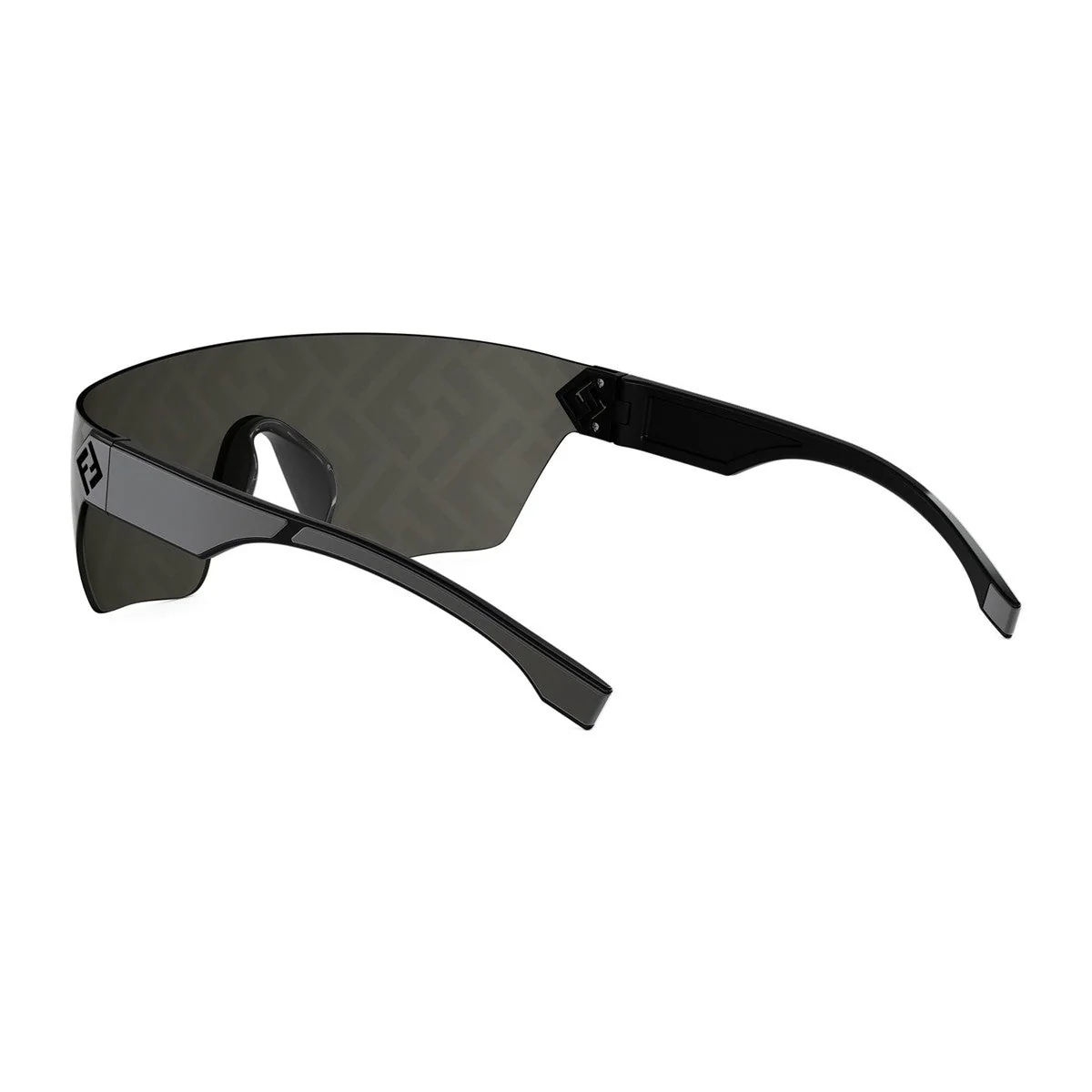 Fendi Ff Squared Matte Black Iniettato Sunglasses