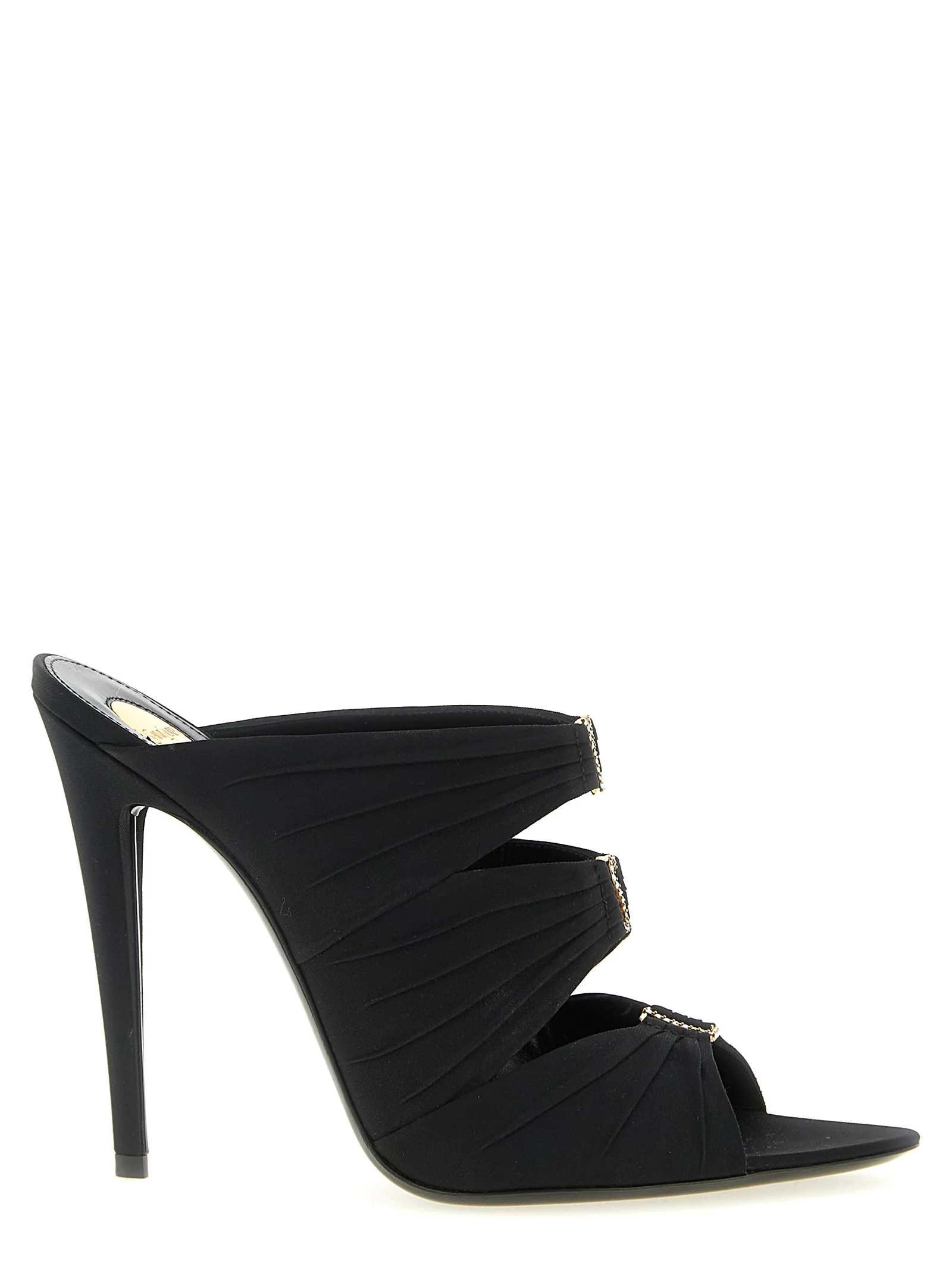 Saint Laurent Emilie mules Black Viscose Sandal