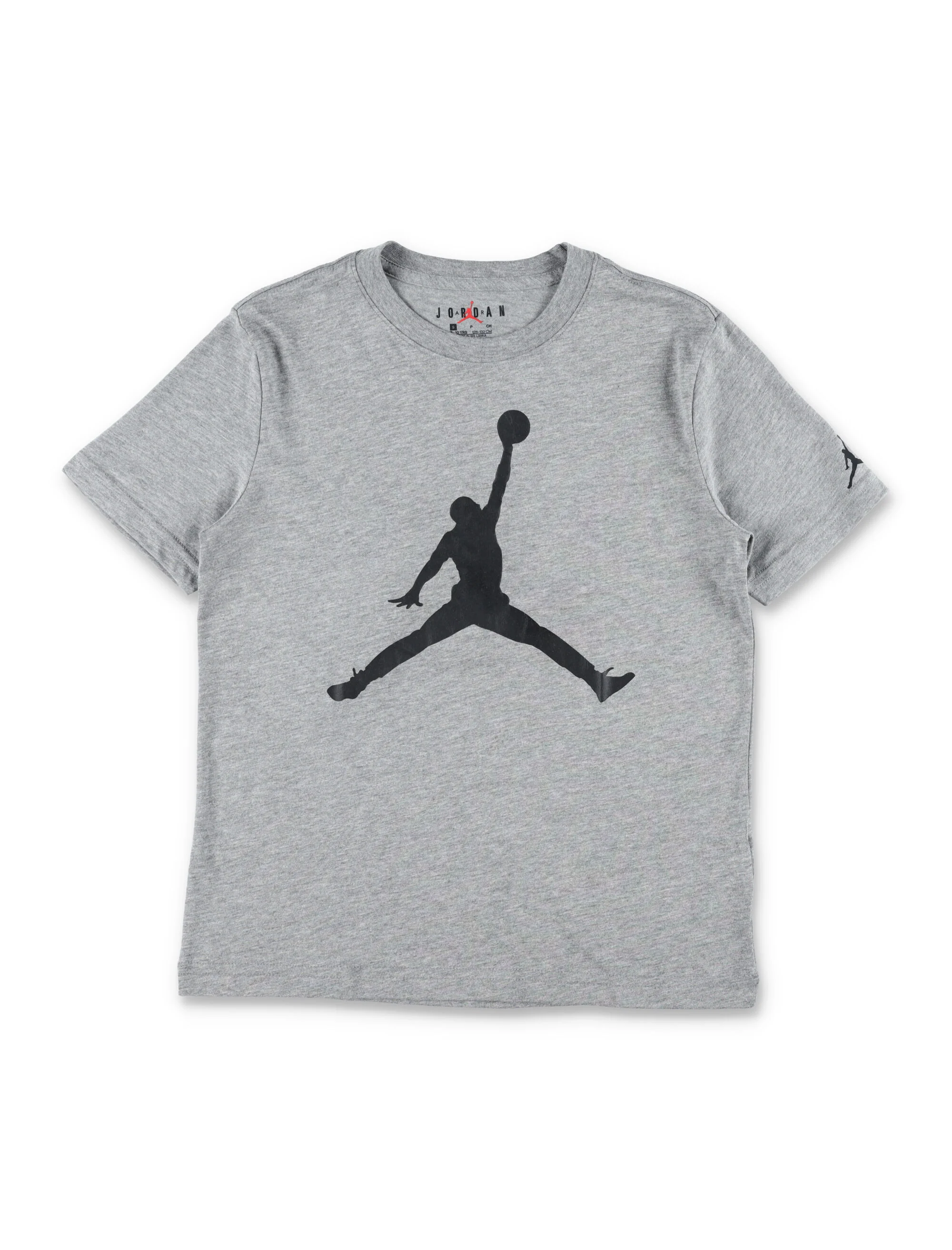 Nike Jordan Bike Jordan Cotton Logo T-Shirt For Kids Grey Tshirt