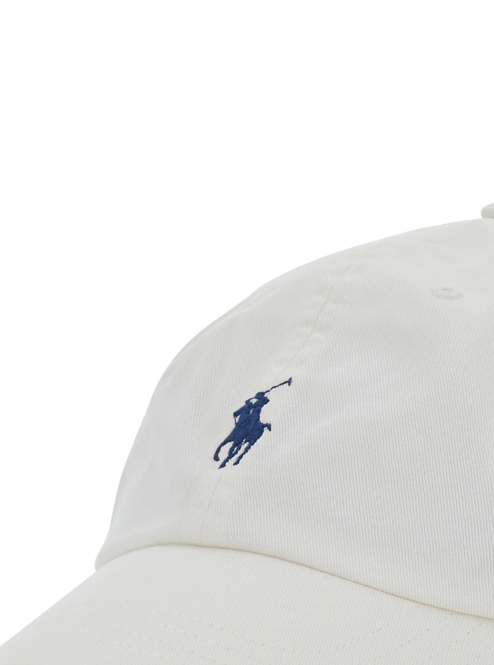 Polo Ralph Lauren White Hat With Embroidered Logo Cotton Men And Gloves