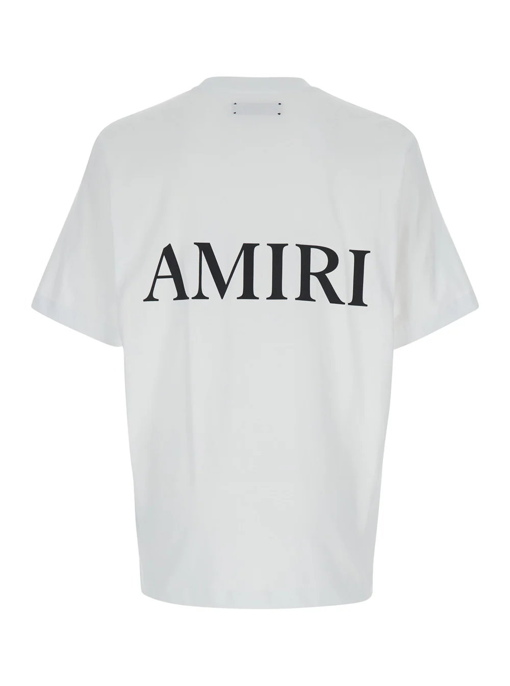 Amiri Oversized T-Shirt With Contrast Logo Print White Cotton For Men Tshirts And Polo Shirts