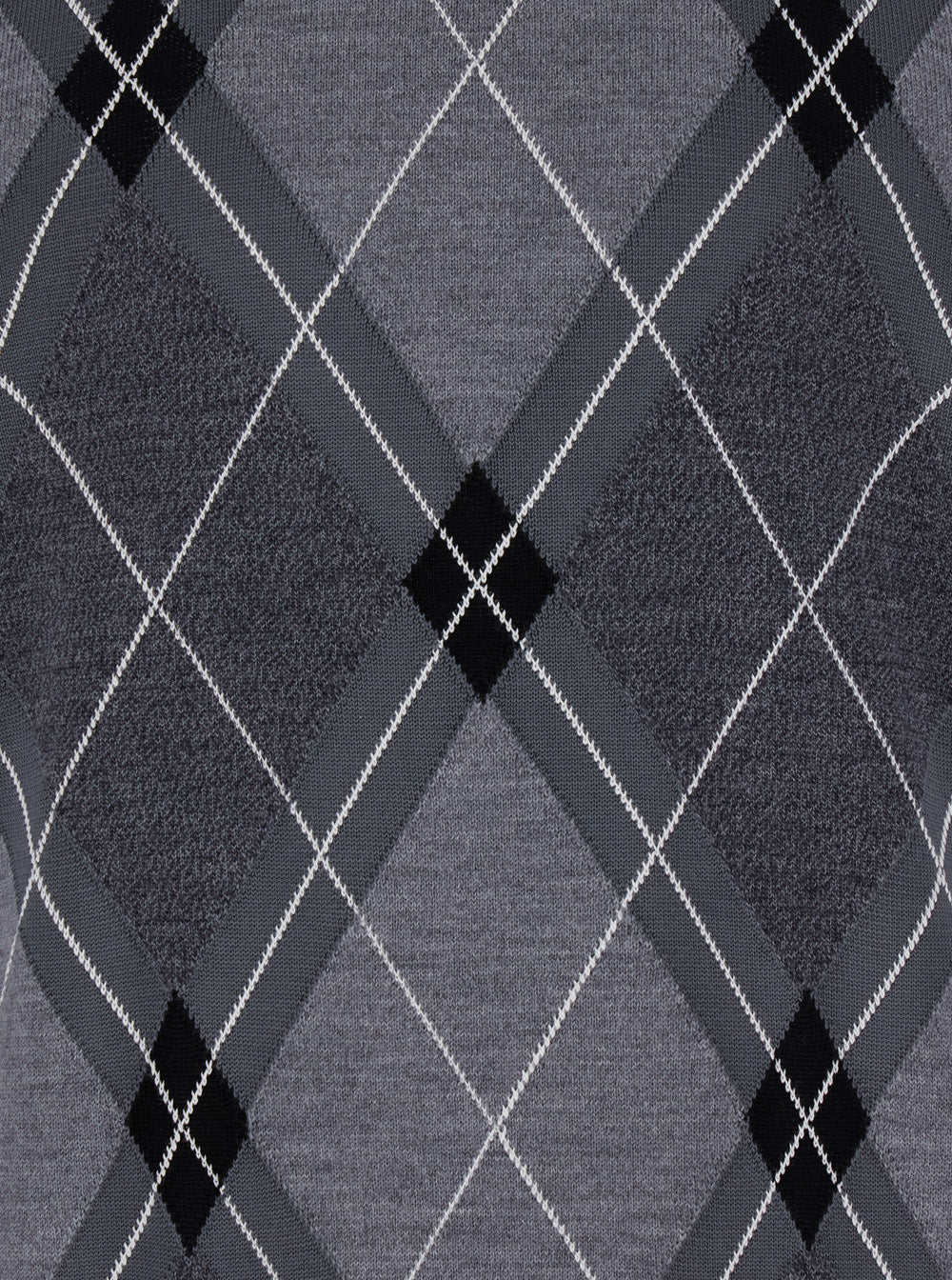 Dolce & Gabbana Grey Crew Neck Sweater with Front Logo and Diamond Pattern in Wool Blend Man Silk Virgin Jersey
