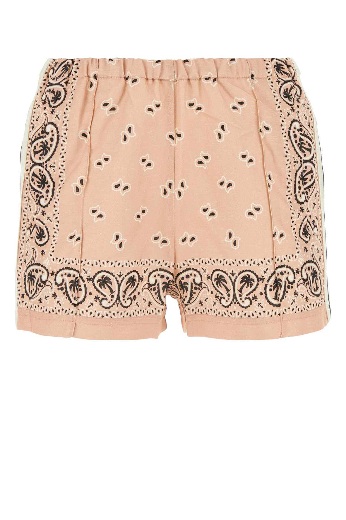 Palm Angels Pinkoffwhite Exterior: Linen Cotton Short