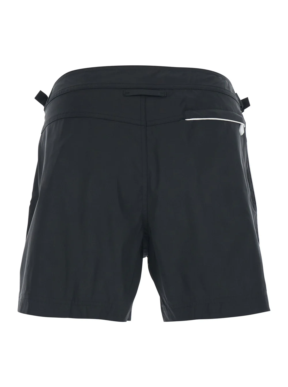 Tom Ford Black Swim Shorts with Side Strap Details in Tech Fabric Man Polyester Beachwear