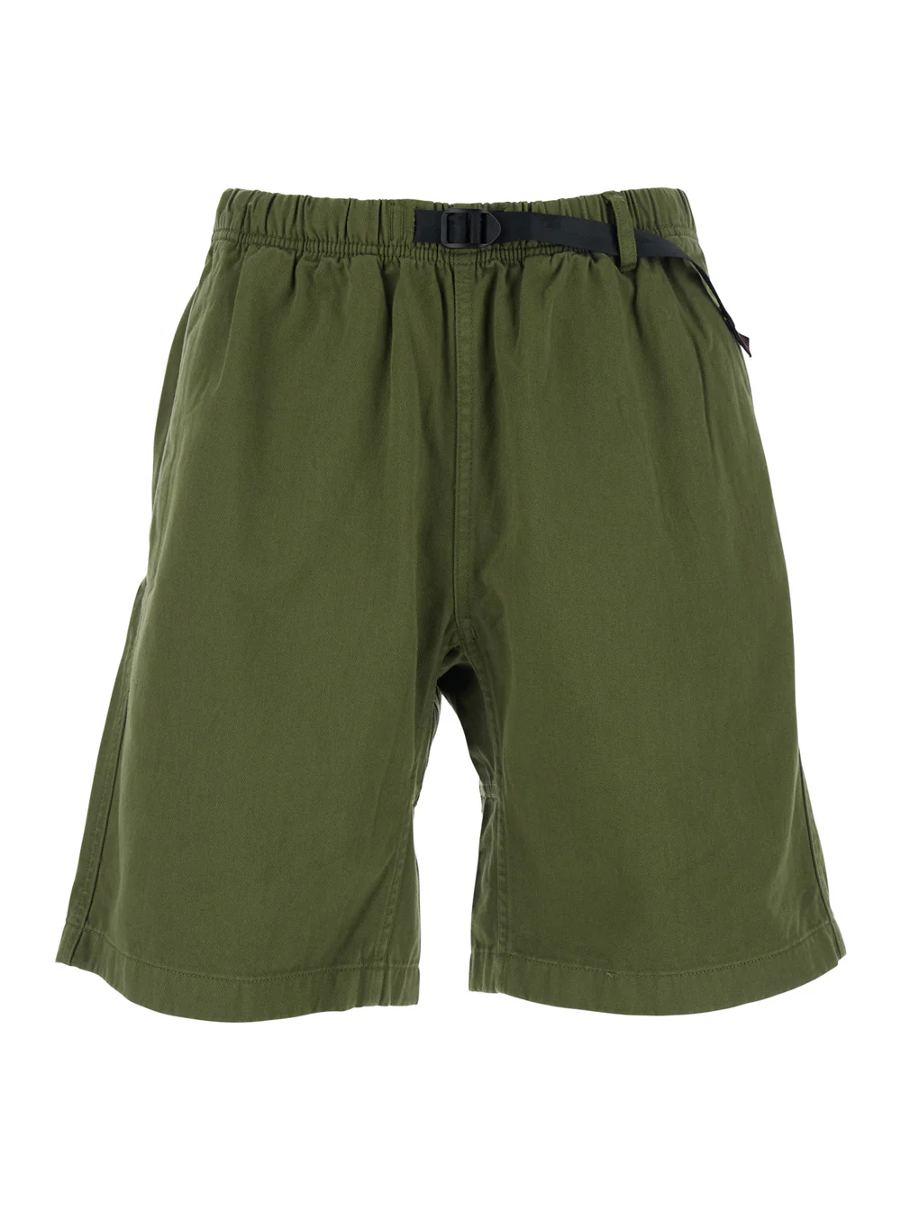 Gramicci Green Bermuda Shorts with Elastic Waistband for Men And