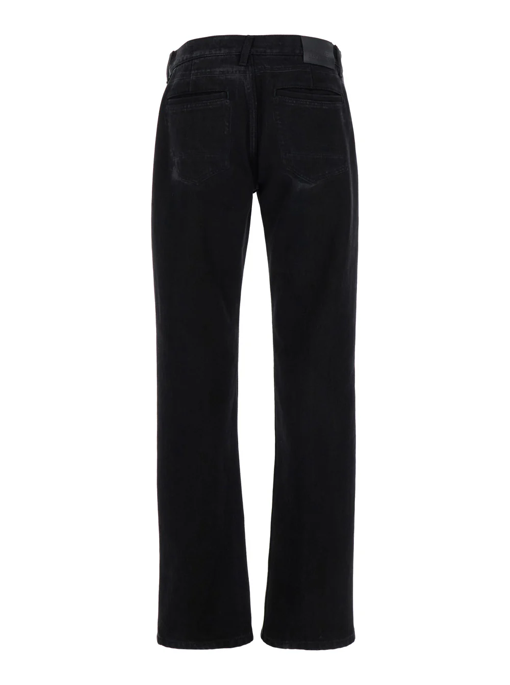 Alexander McQueen Black Jeans with Logo Patch on the Rear and Worn Out Effect in Denim Man Cotton