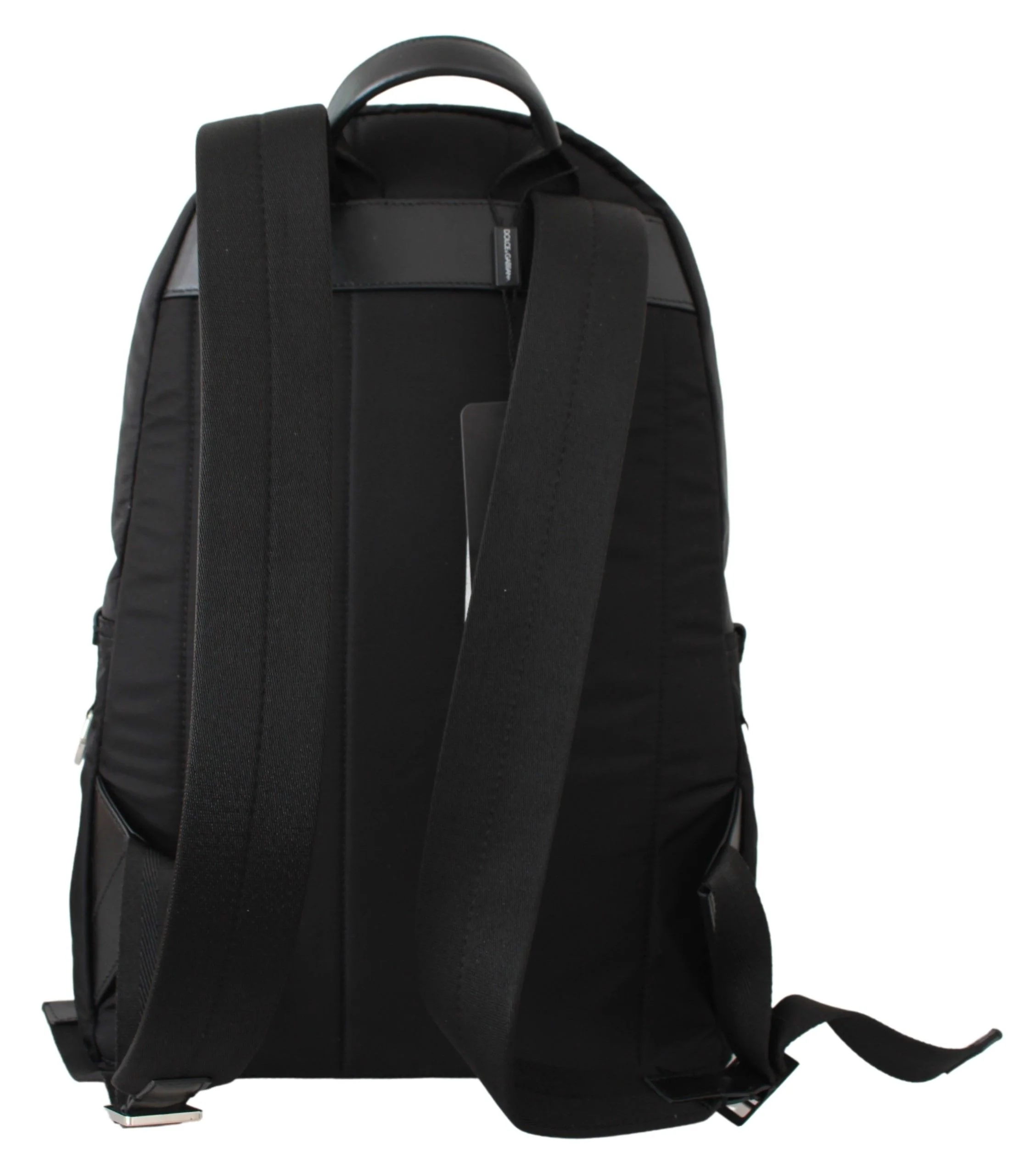 Dolce & Gabbana Black Golden Pig Of The Year School Backpack Nylon Leather