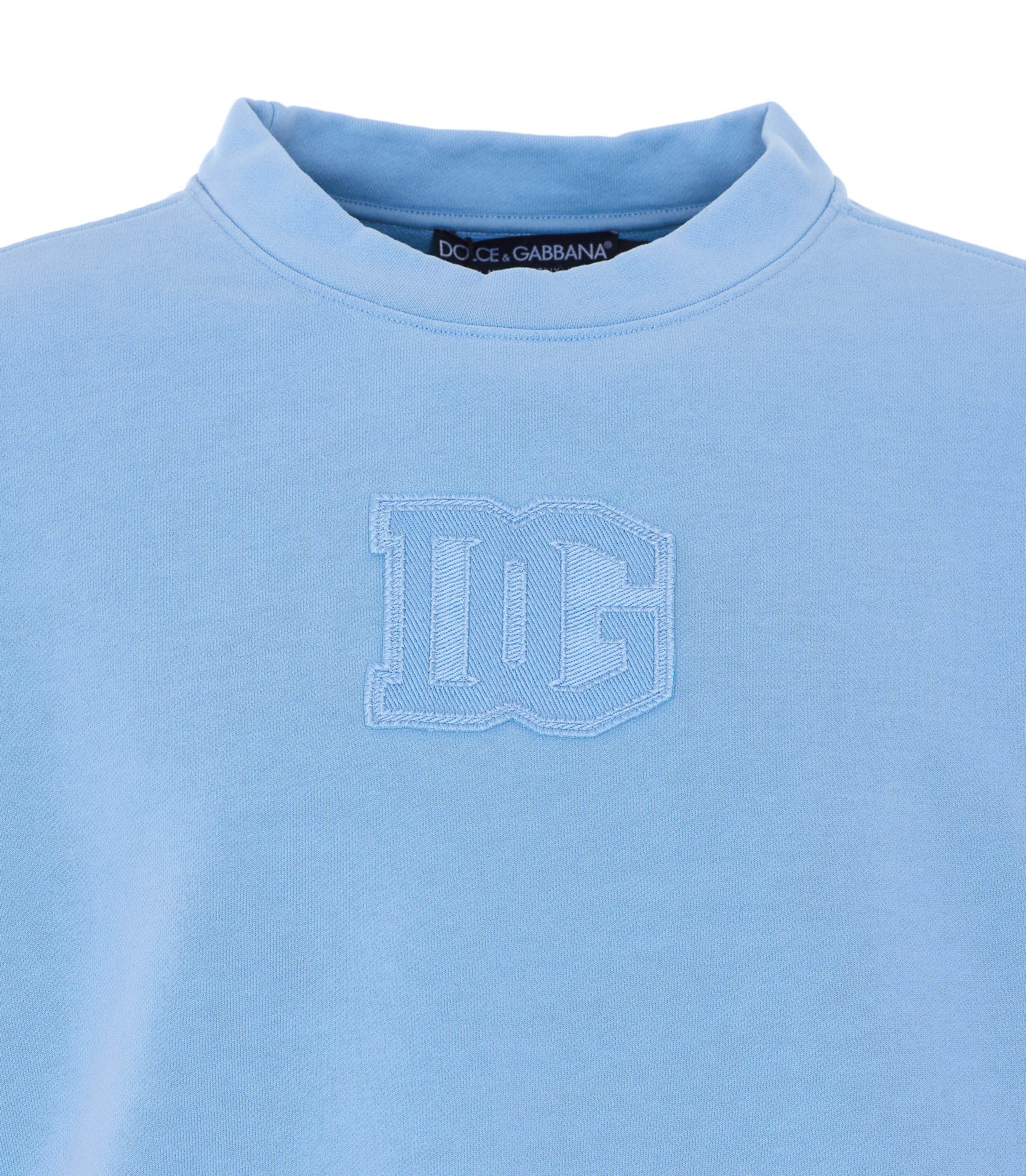 Dolce & Gabbana Sweaters Blue Cotton