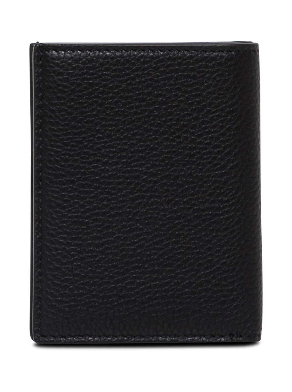 Tom Ford Card Holder With Logo Lettering Embossed On The Front Grained Black Leather For Men Calf Products