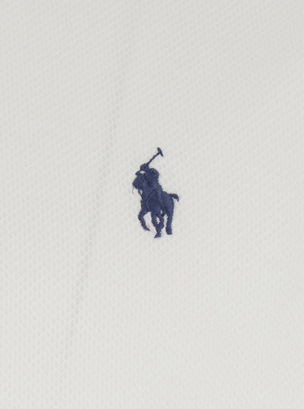 Polo Ralph Lauren White Polo with Classic Collar and Pony Embroidery on the Front in Cotton Man Tshirts Shirts