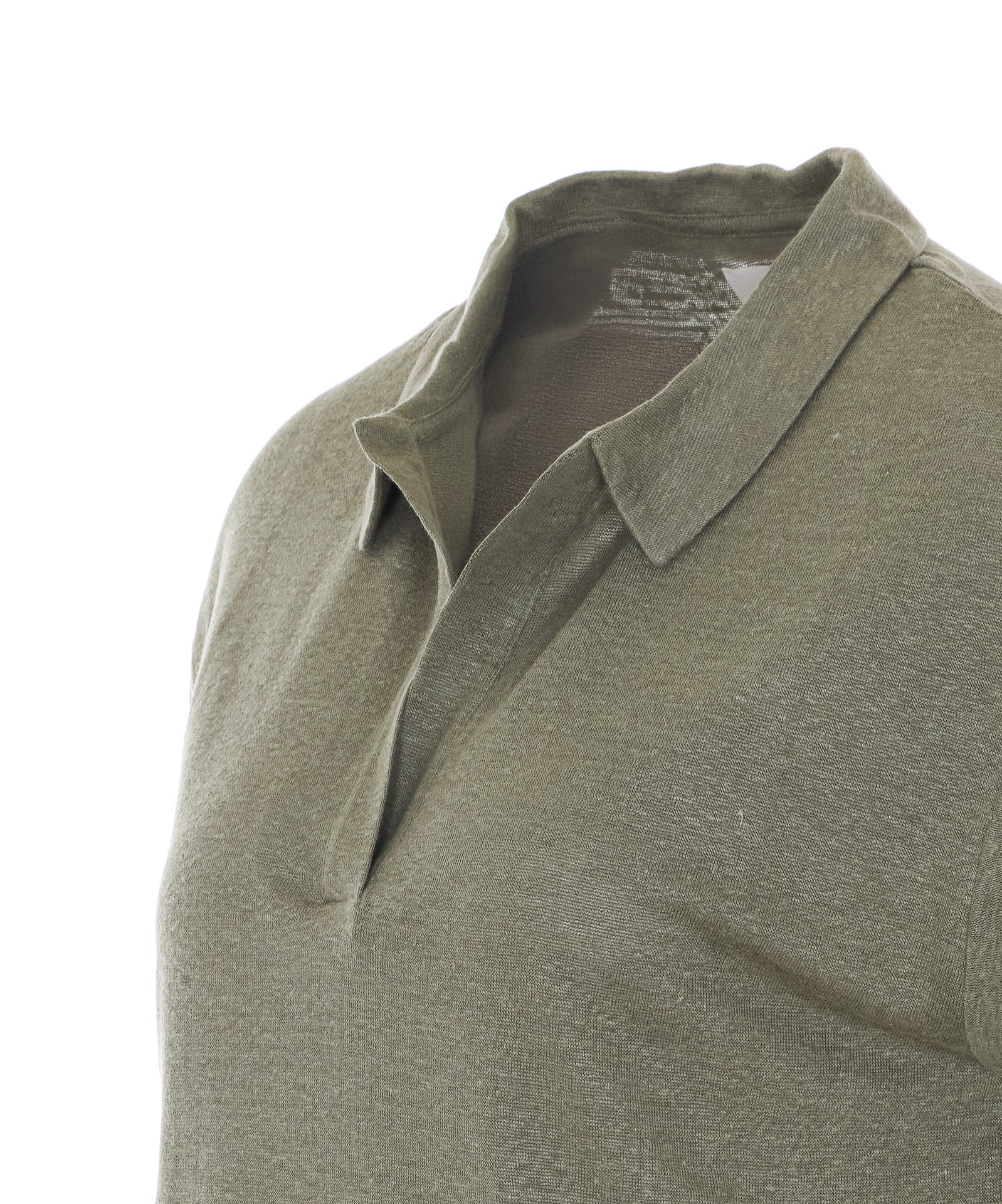 Not Shy T-Shirts And Polos Green Linen