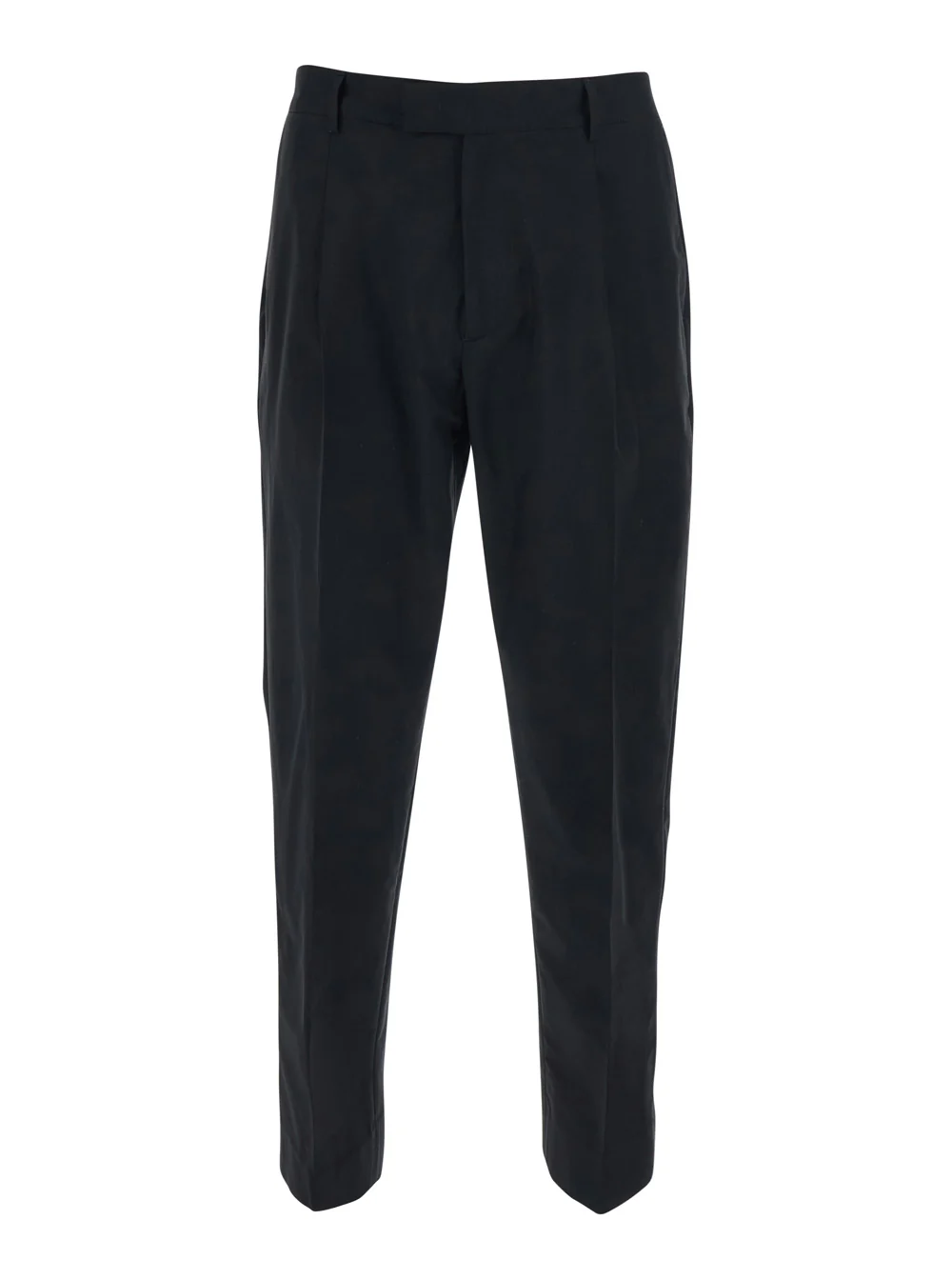 Low Brand COTTON - Black Pants with Side Pockets in and Wool Blend for Men Virgin Trousers
