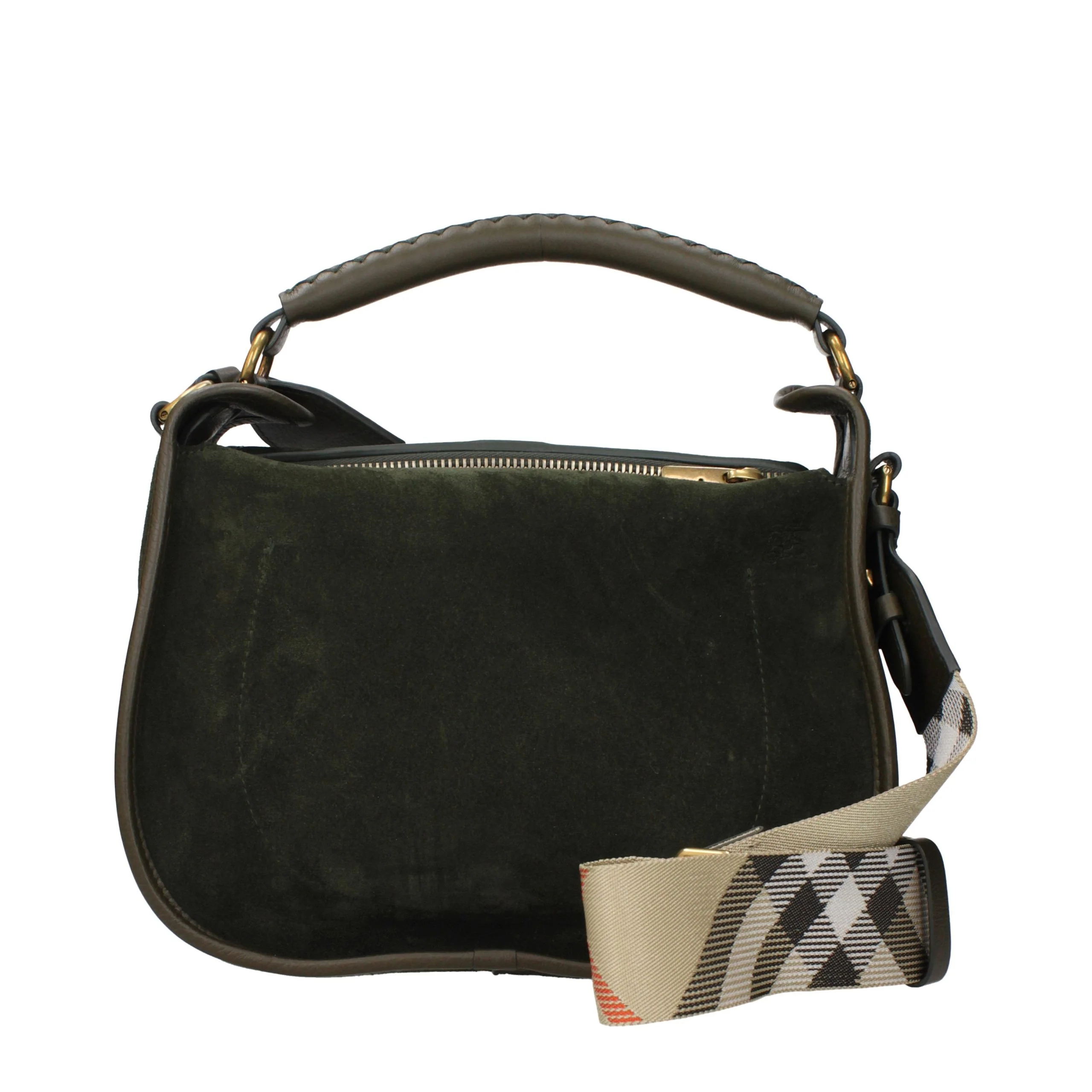 Burberry Green Leather Handbag Bag