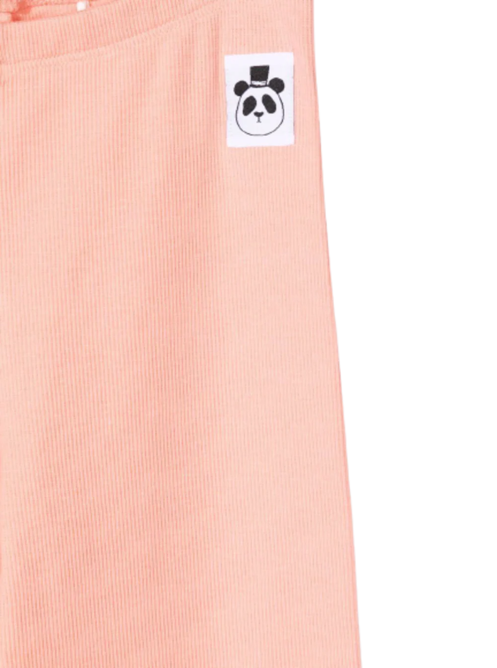 Mini Rodini Kids Mini Rodini Girl Organic Cotton Rib Pink Leggings Elastane Trousers