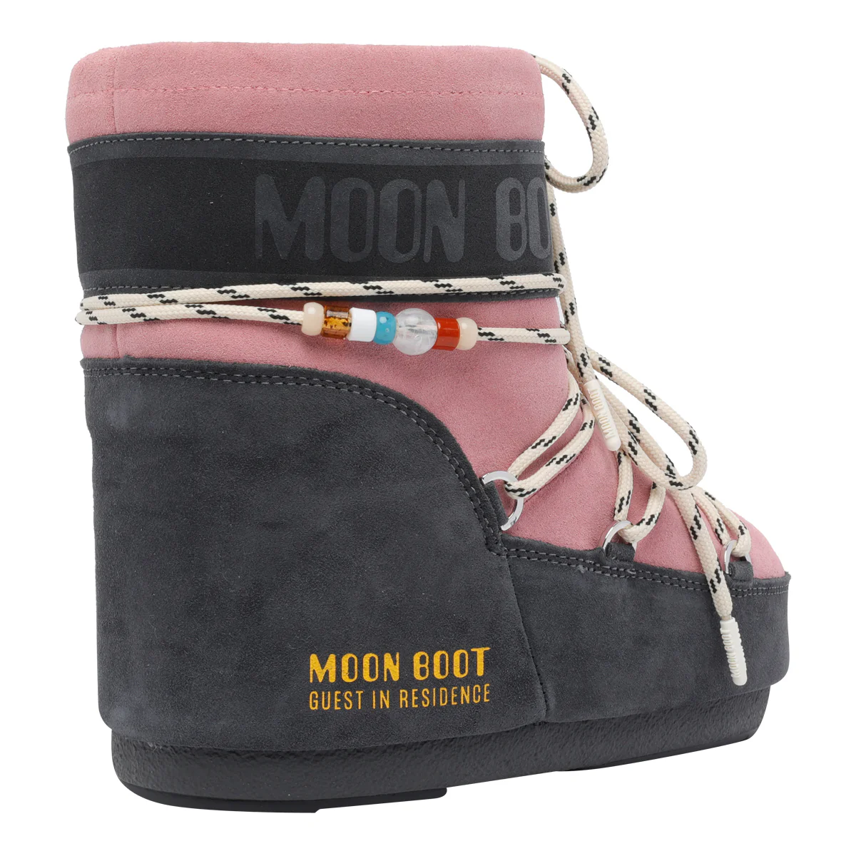 MOON BOOT X GUEST IN RESIDENCE Grey Suede Leather/rubber Sole