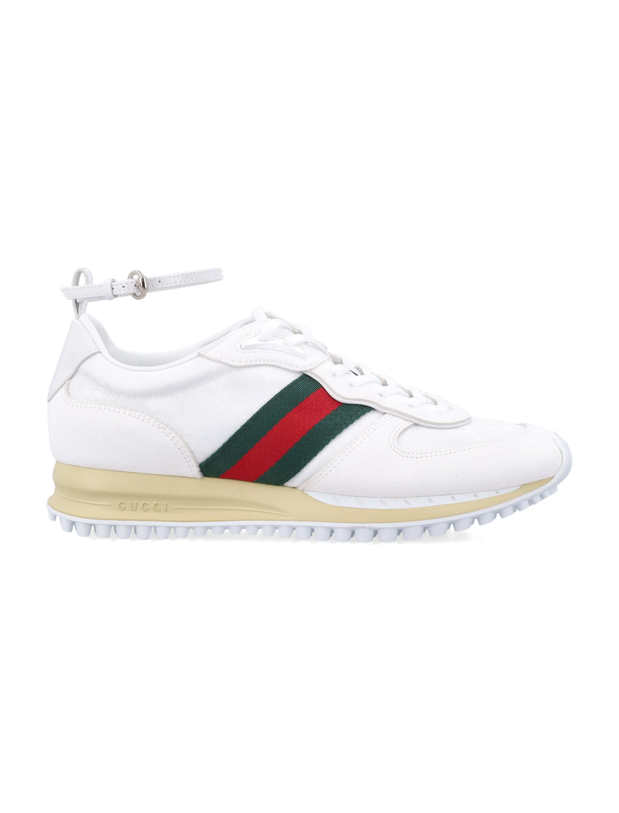 Gucci Re-Motion White GG Nylon Womens Trainer Polyamide Details Sneaker