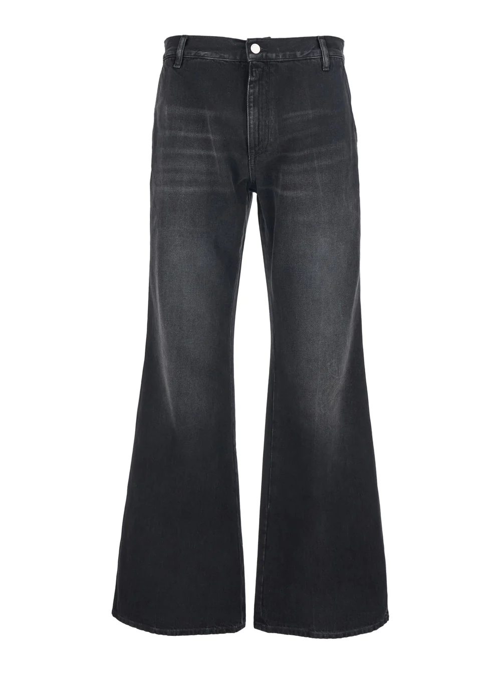 Amiri Jeans with Logo Patch Applied on the Back - Boot Cut Model Cotton Black Men