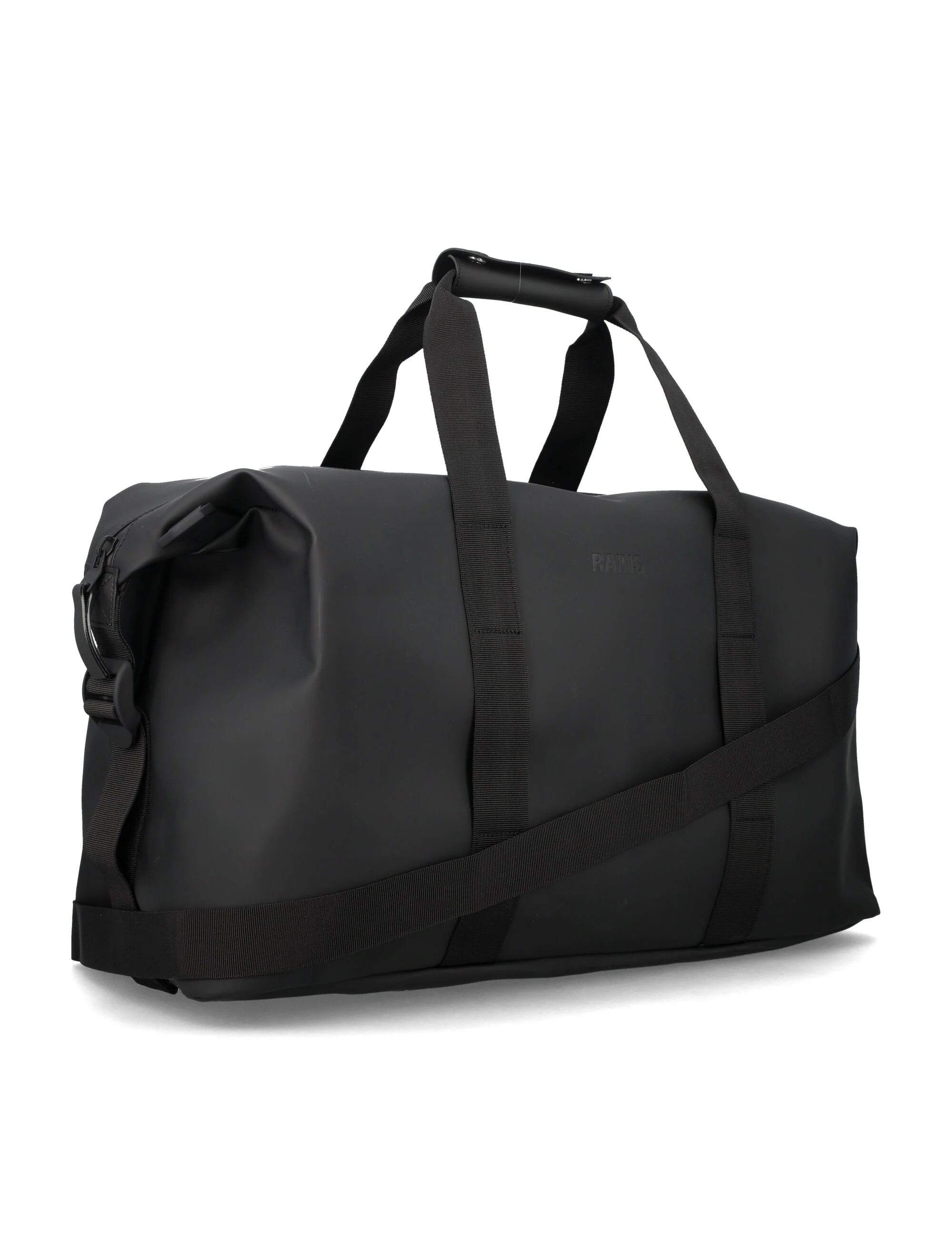 Rains Hilo Waterproof Weekend Bag Black Polyester Coating Tote