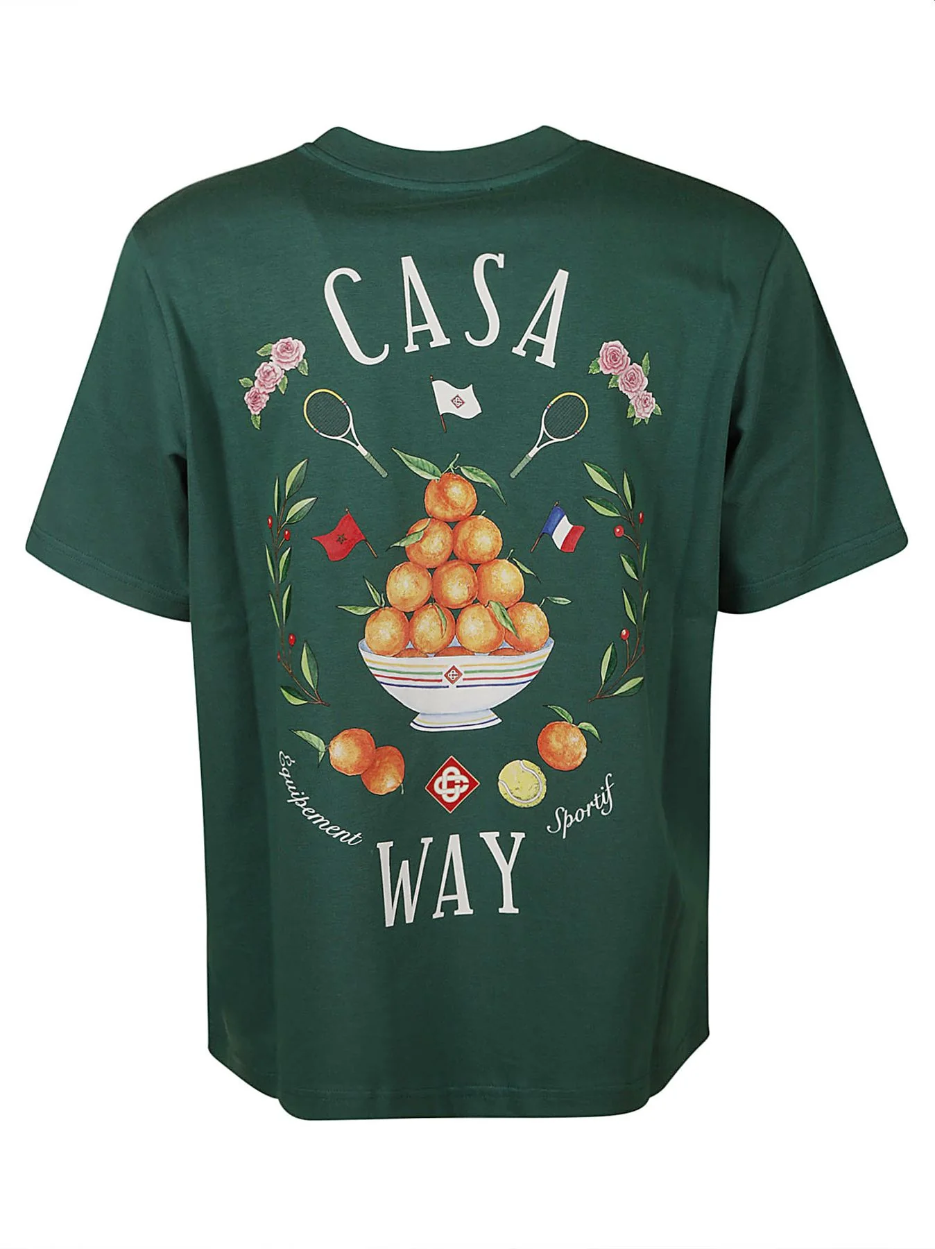 Casablanca MPS24-JTS-001-07 Verde Cotton. made In Portugal. T-shirt