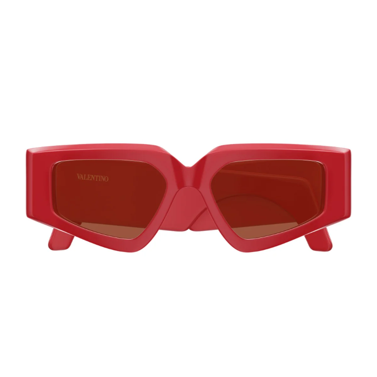 Ottica Lucciola Valentino Vg0006s Linea V Logo Red Acetato Riciclato Sunglasses