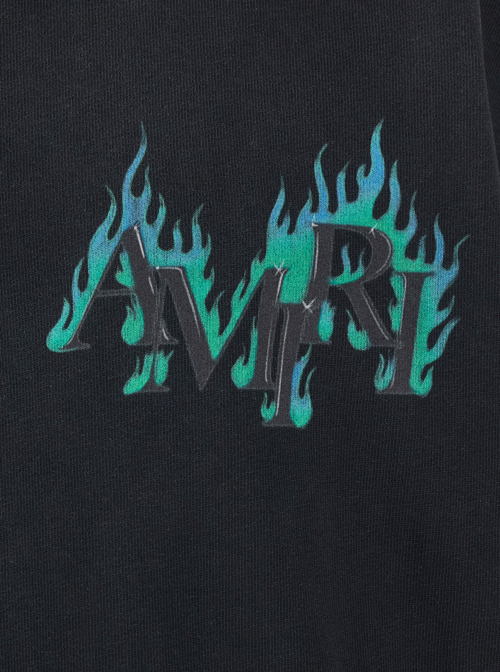 Amiri Black T-Shirt with Logo Lettering Print on Front and Back in Mens Cotton Tshirts Polo Shirts