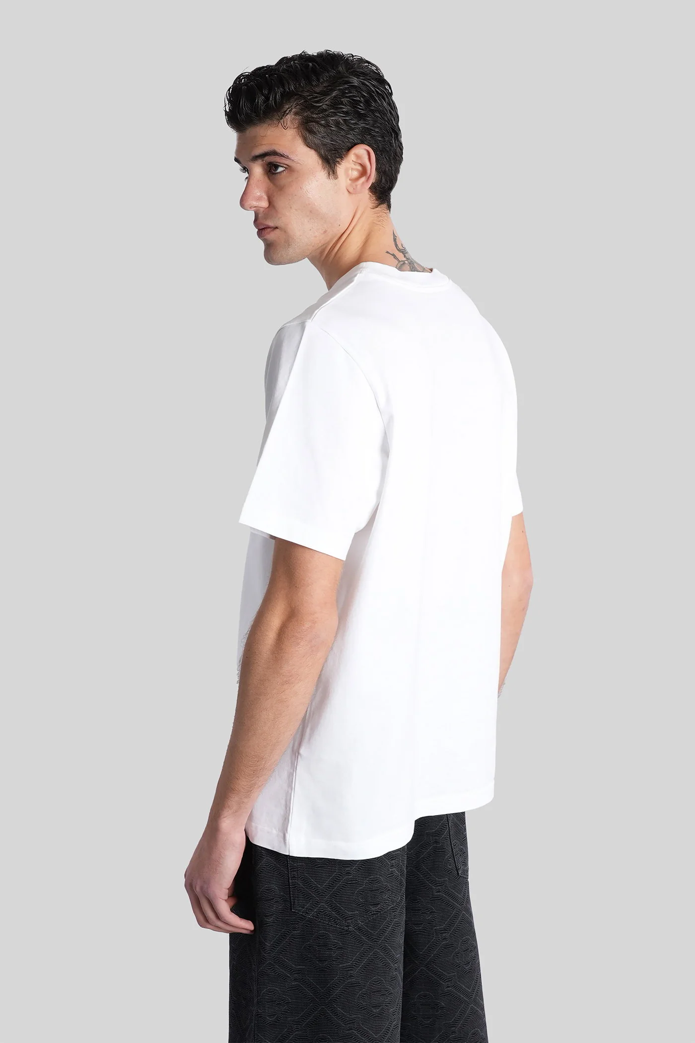 Casablanca T-Shirt in white cotton Abbigliamento