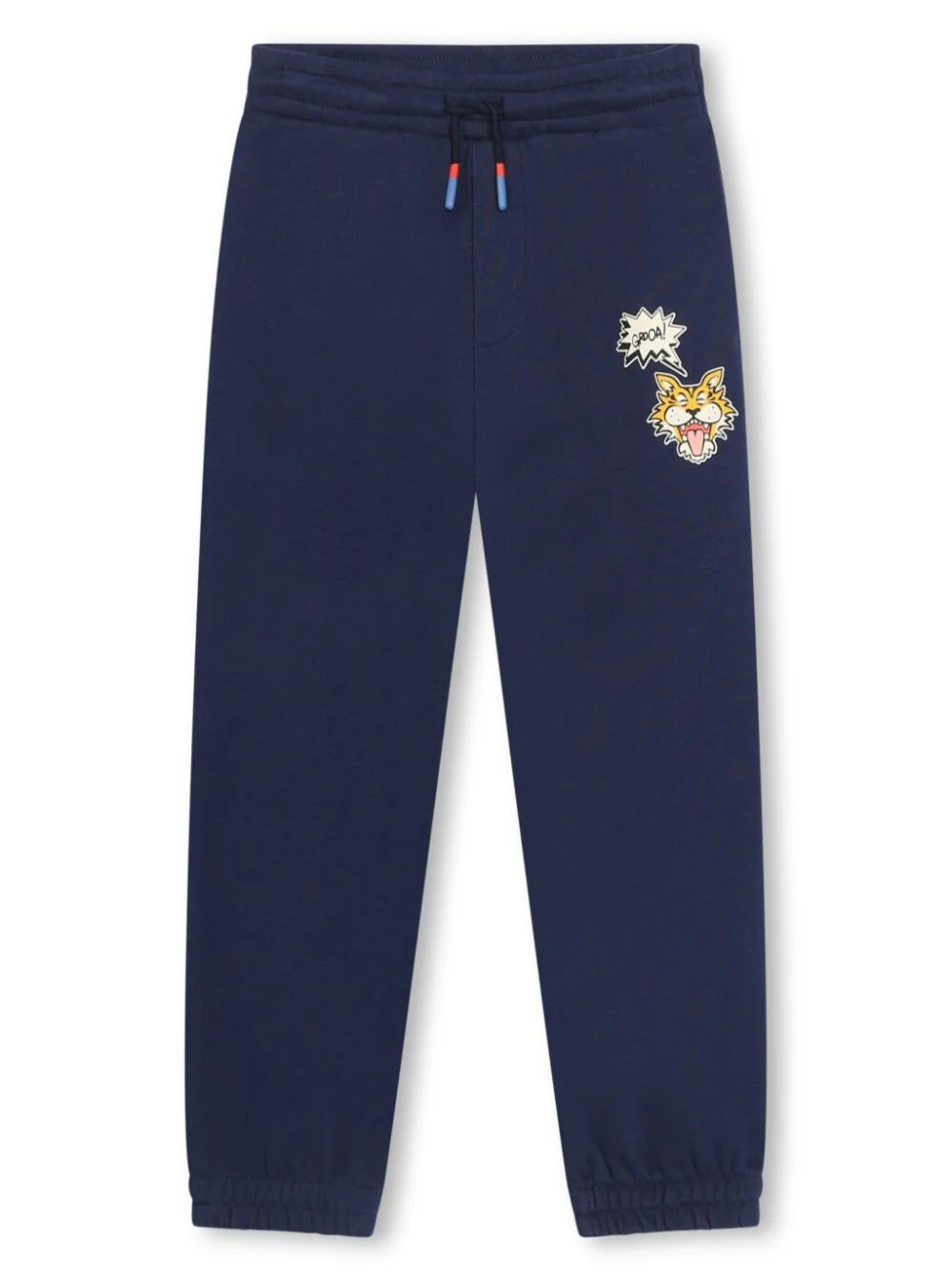 Kenzo Kids Blue Pants With Drawstring Cotton Boy Blu Trousers