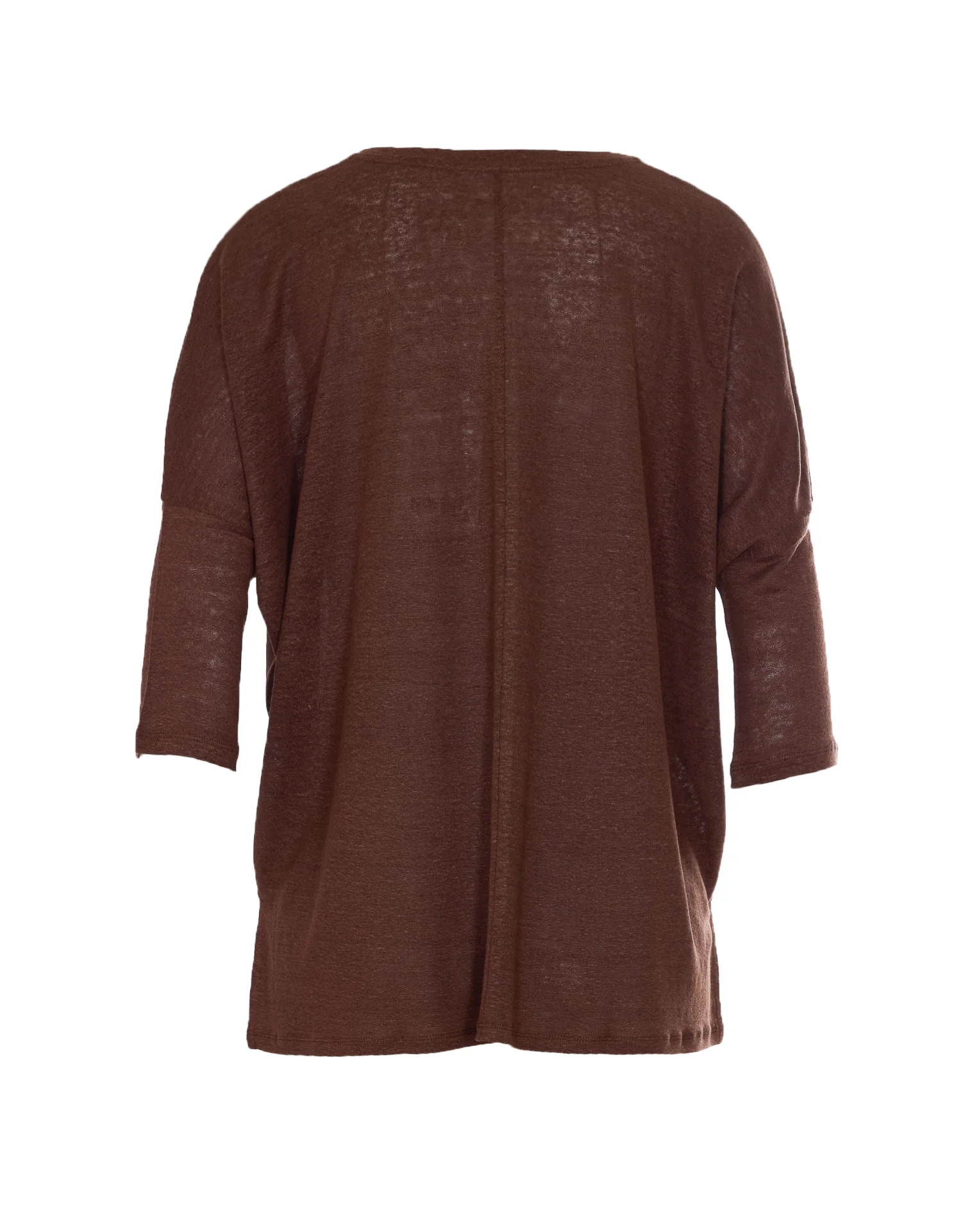 Not Shy T-Shirts And Polos Brown Linen