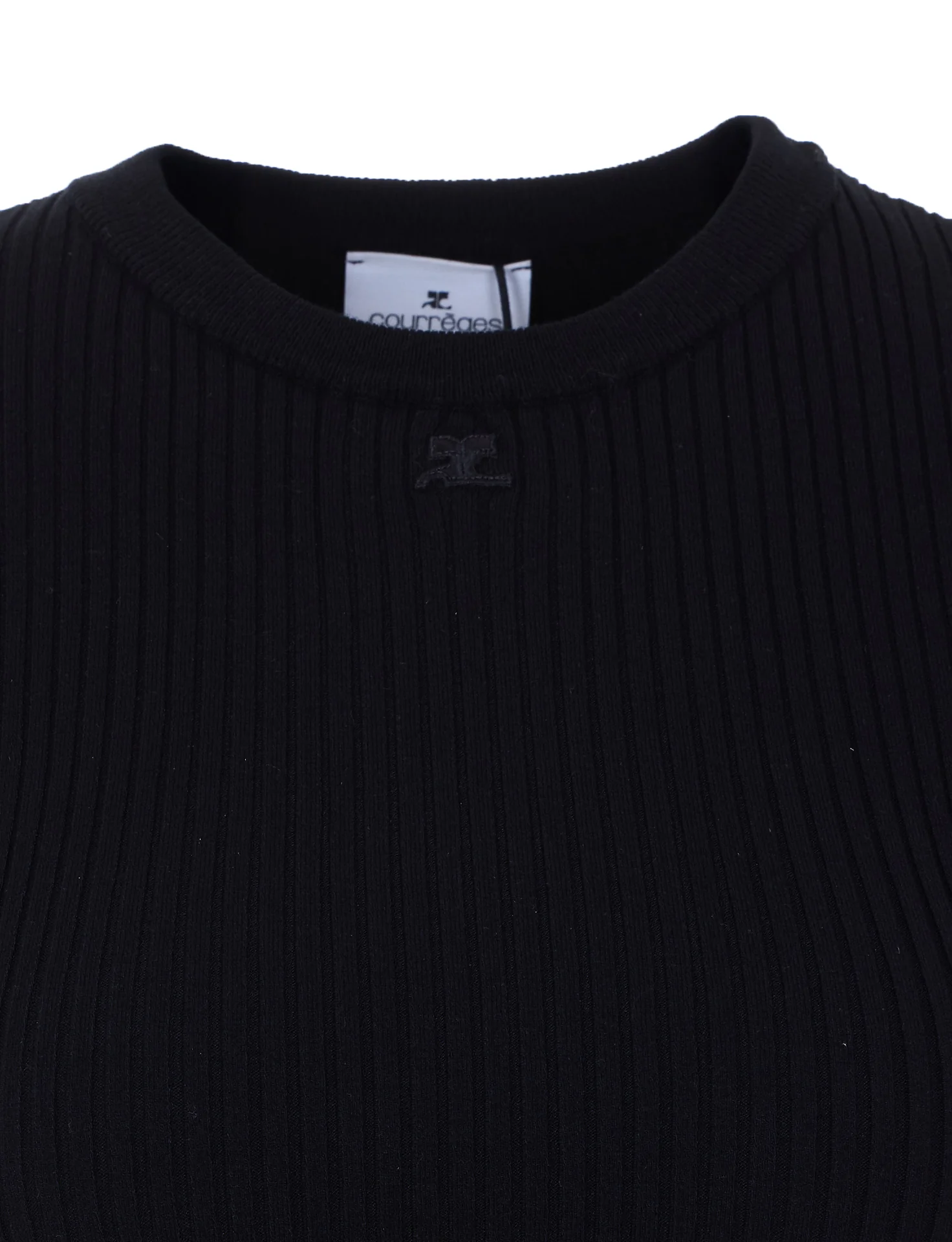 Courreges T-shirts and Polos Black Viscose