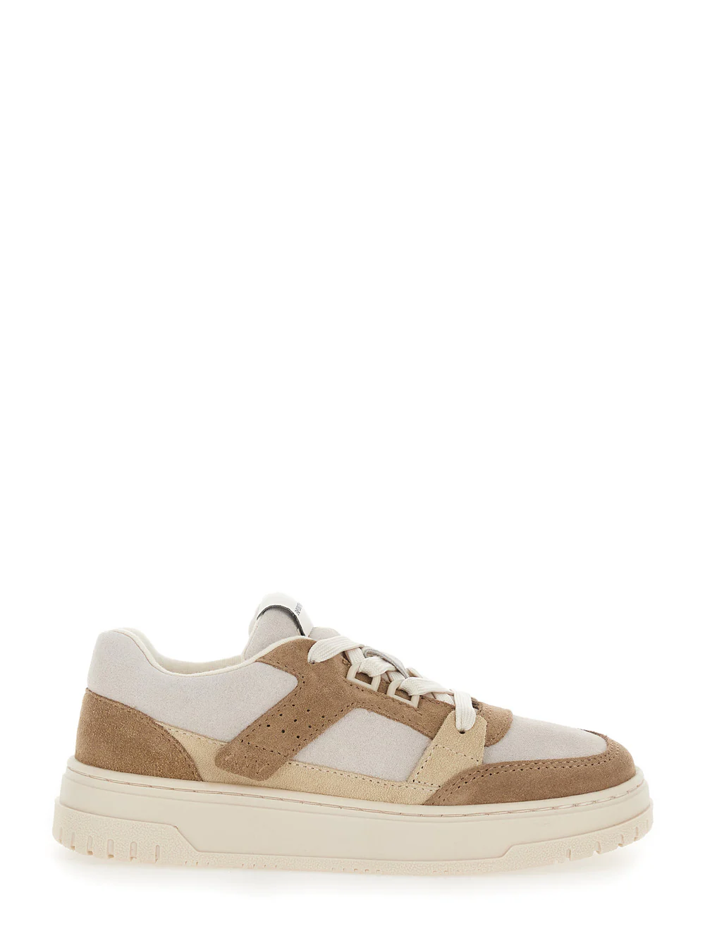Emporio Armani Kids COW SUEDE SNEAKER - Beige with Upper Leather Child
