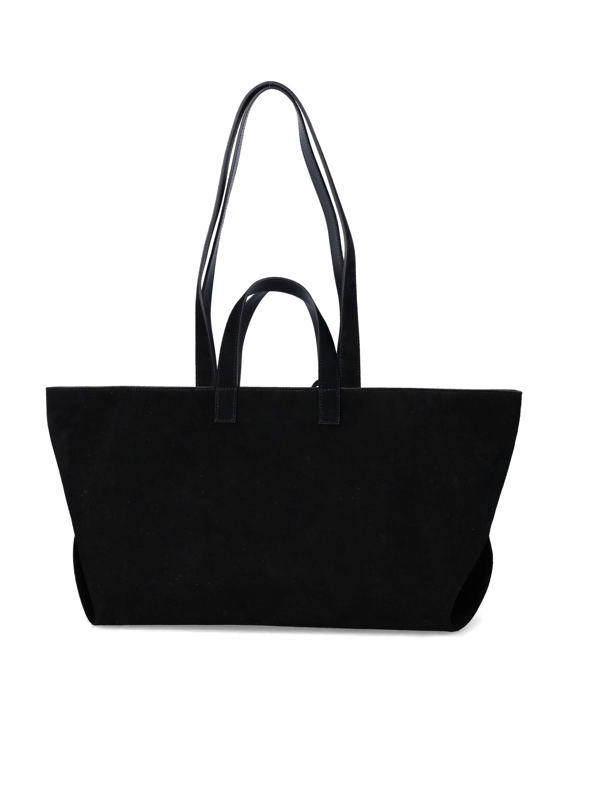 A.P.C. Le Drummer suede bag Black Calf Leather Tote
