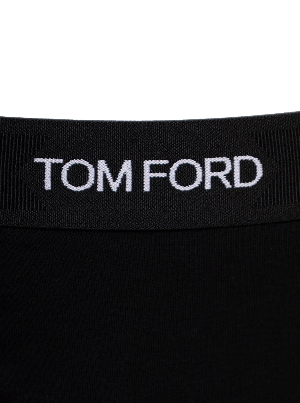 Tom Ford Black Cotton Boxer with Logo Elastane Underwear