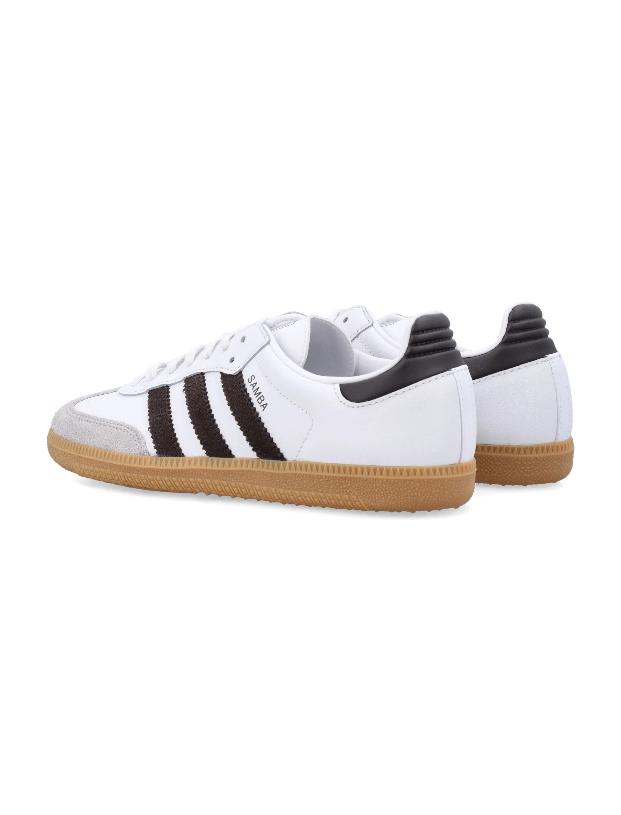 Adidas Originals White And Brown Kids Samba Og Sneakers White/black Upper