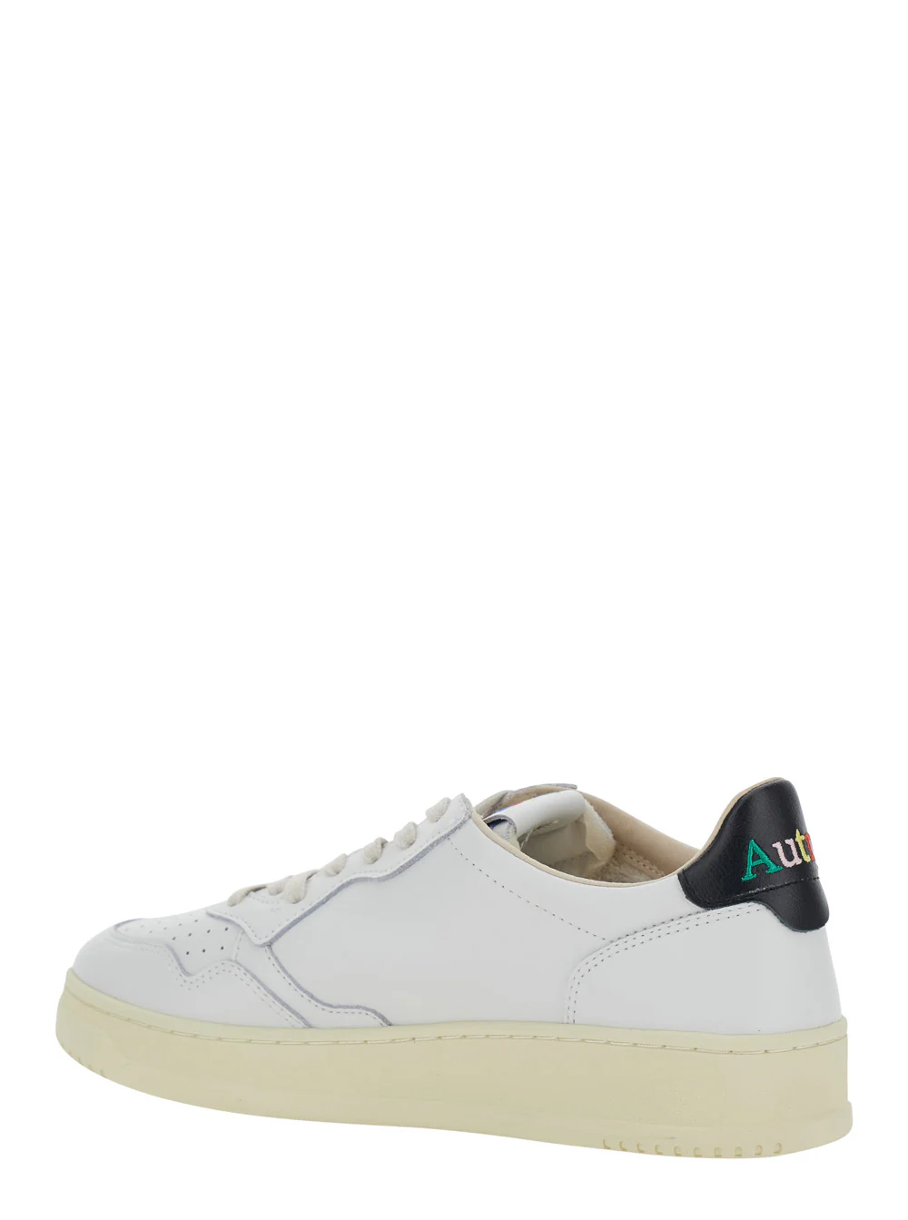 Autry White Sneaker Medalist Low With Leather Details