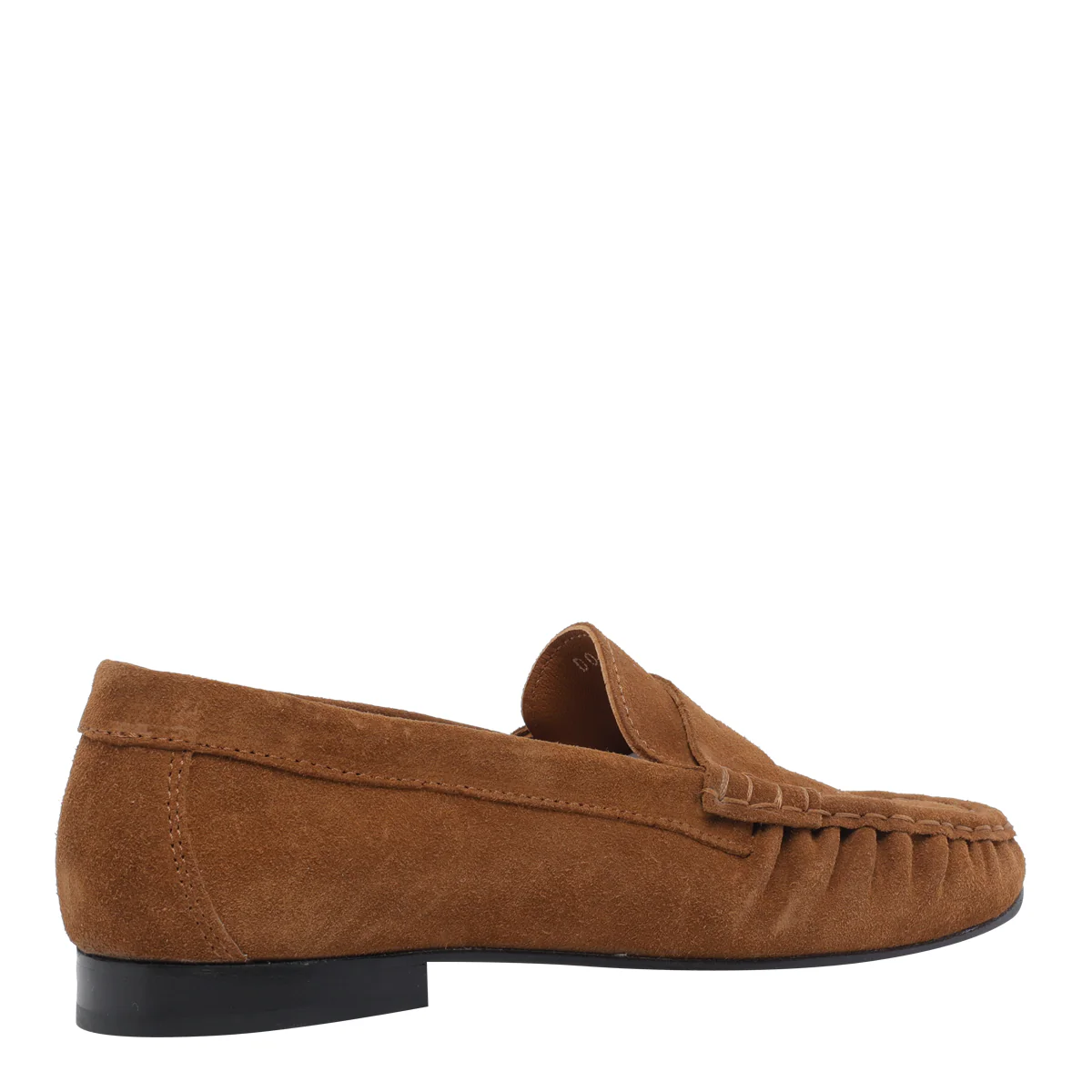 Poeve Flat Shoes Brown Suede Leather/rubber Sole