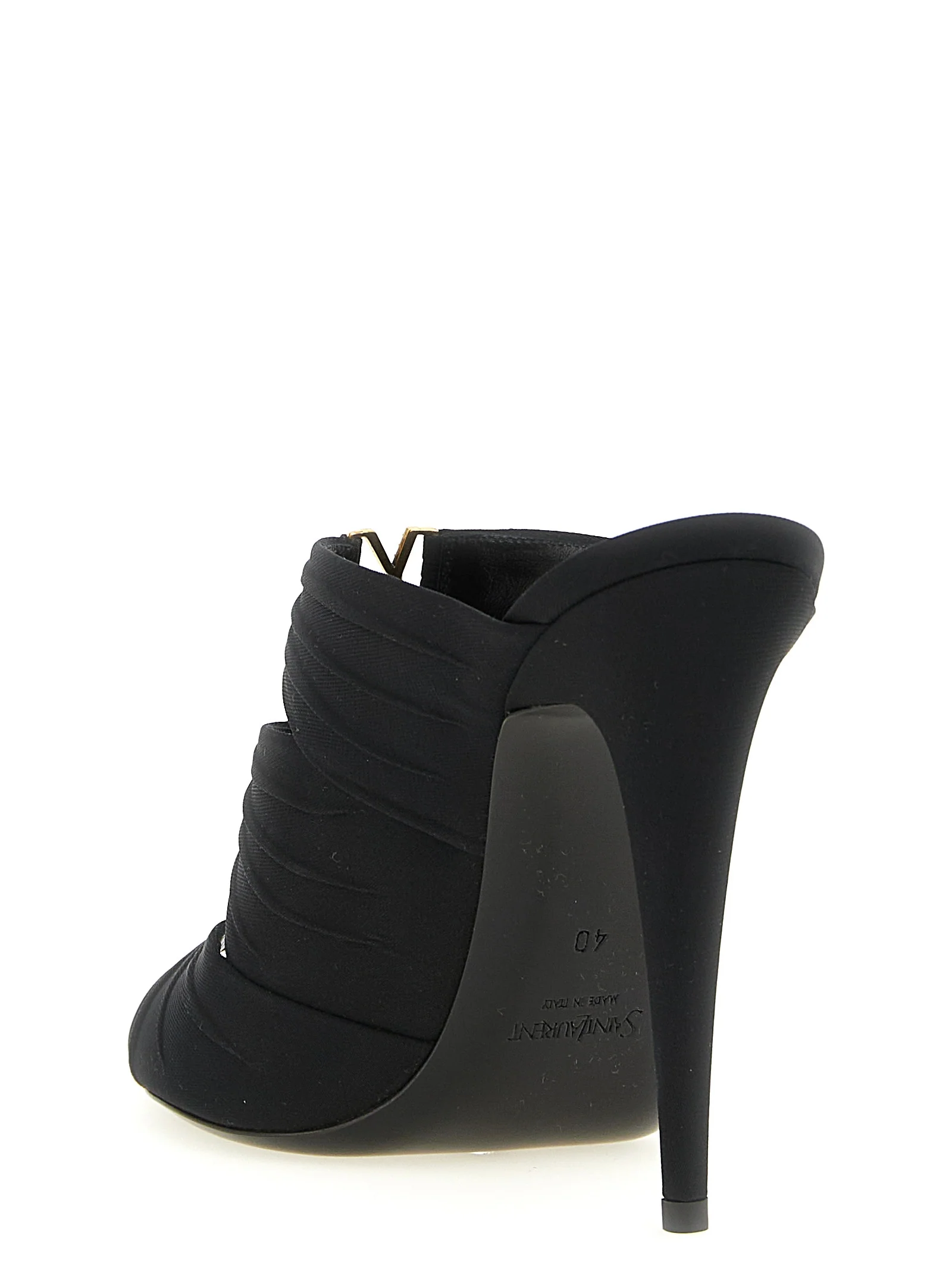 Saint Laurent Emilie mules Black Viscose Sandal