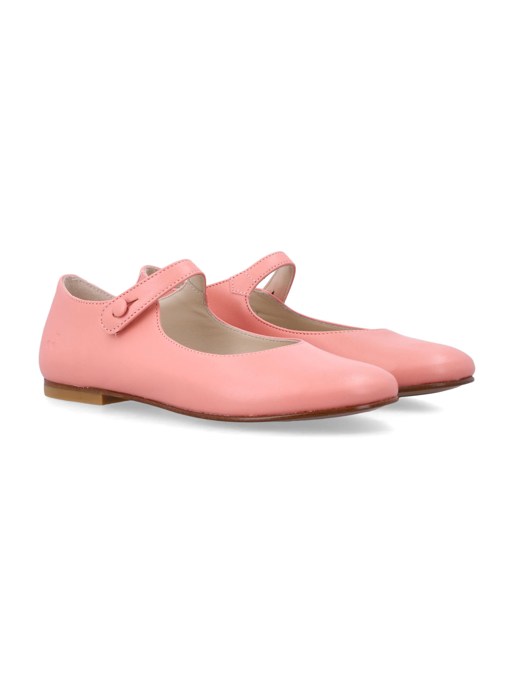 Bonpoint Ella coral leather ballerinas Flat Shoes