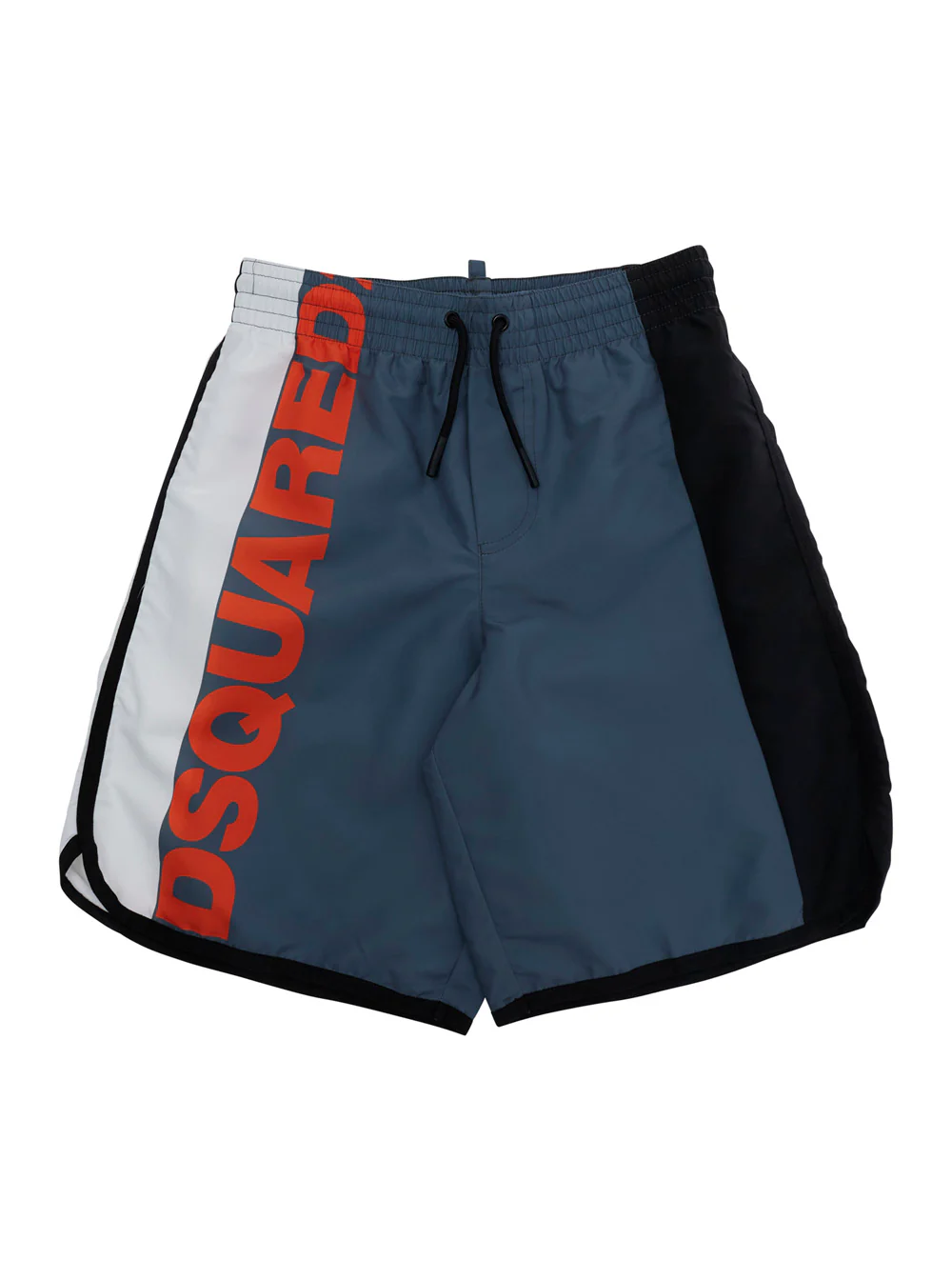 Dsquared2 Kids Gray SWIMSUIT Bathing Suit with Sporty Style Details in Polyester for Kids Grey Beachwear