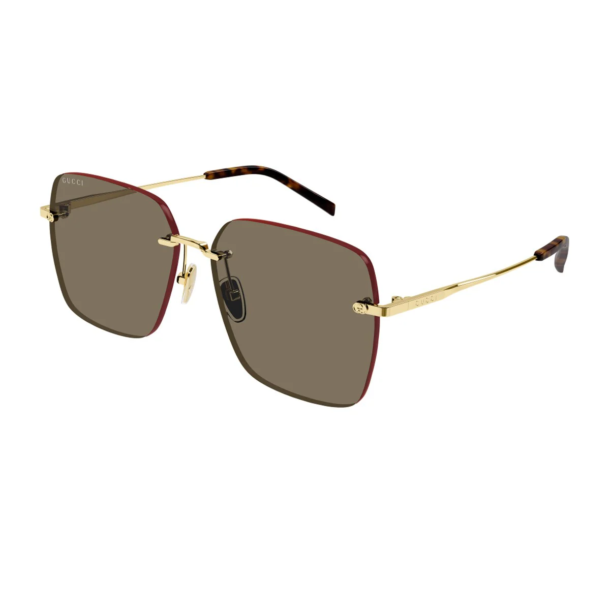 Gucci Gg1955sa Linea Institutional Logo Gold Metallo Sunglasses