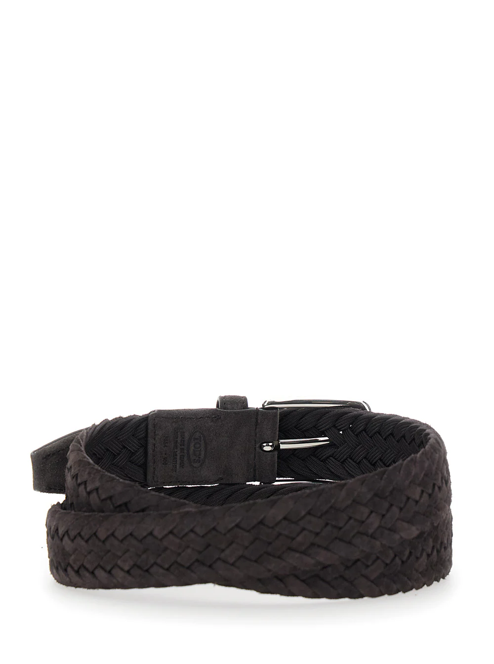 Tod's Suede Belt With Buckle And Metal Details Brown Men