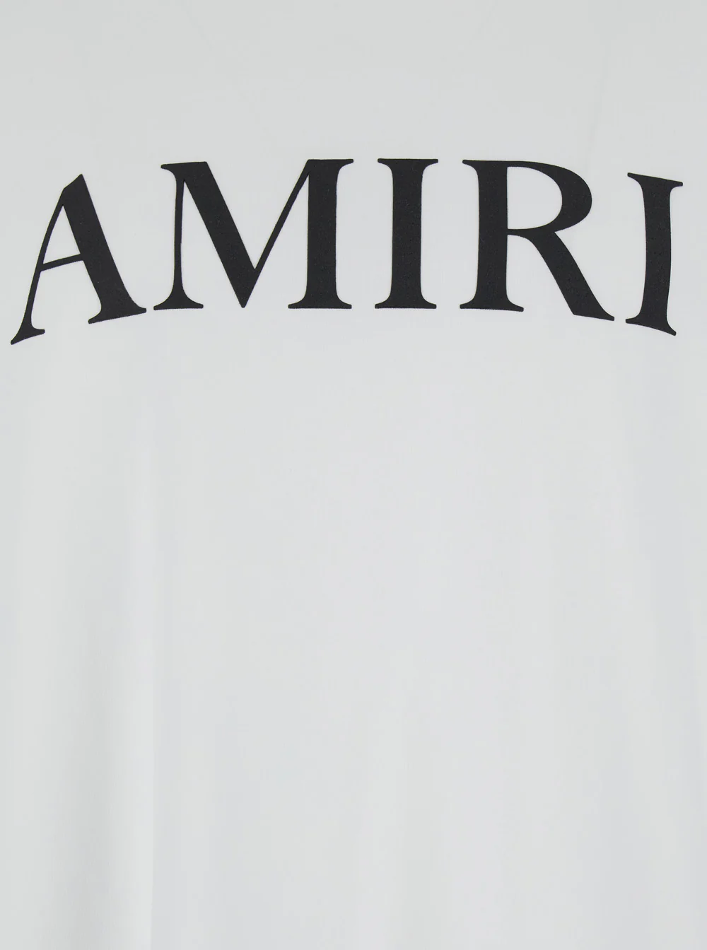 Amiri Crew Neck T-Shirt With Logo Lettering Print White Cotton For Men Tshirts And Polo Shirts