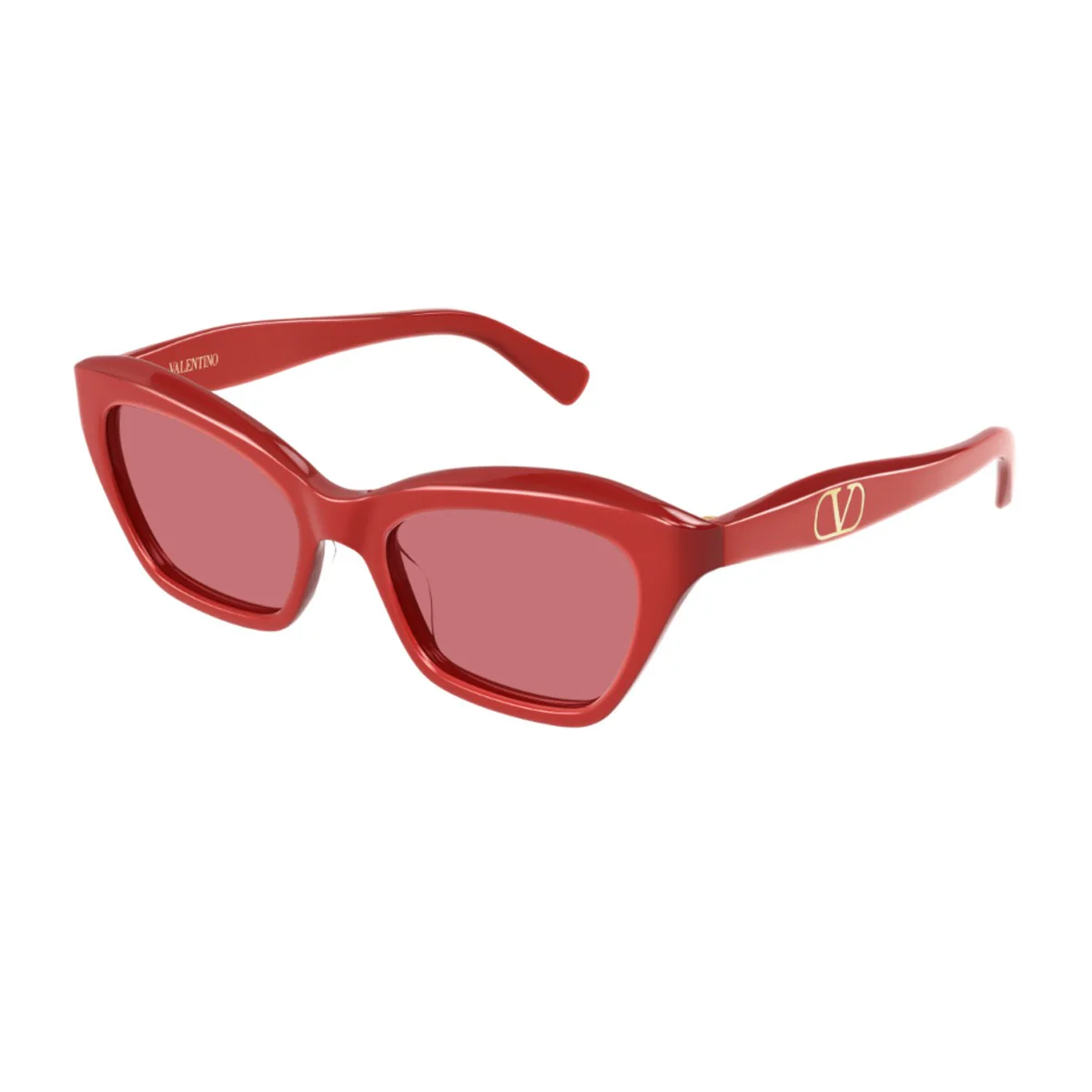 Ottica Lucciola Valentino Vg0009s Linea V Logo Red Acetato Riciclato Sunglasses