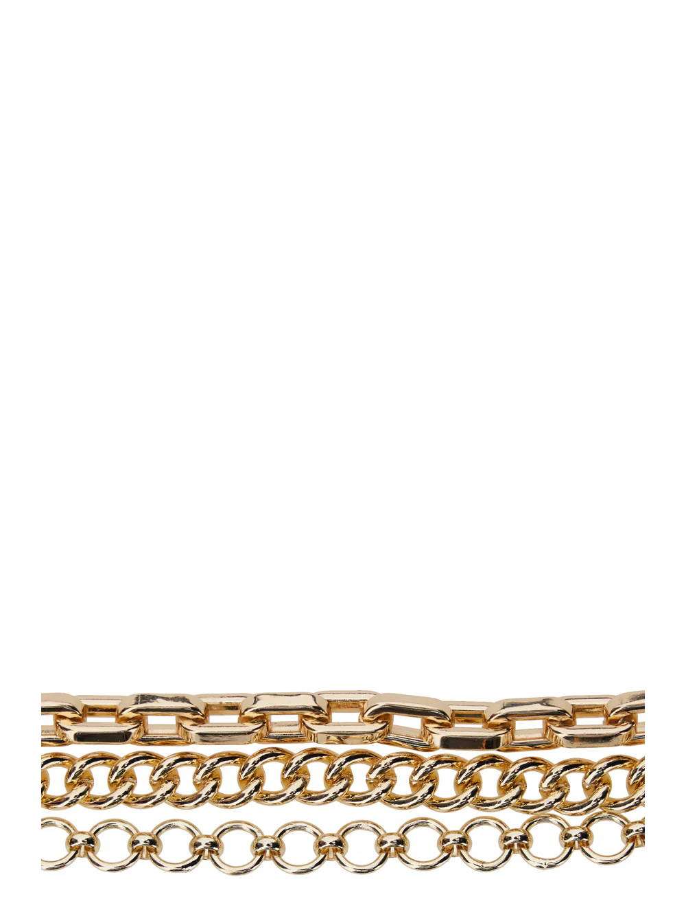 Pinko Black Leather Belt With Chain Detail For Women