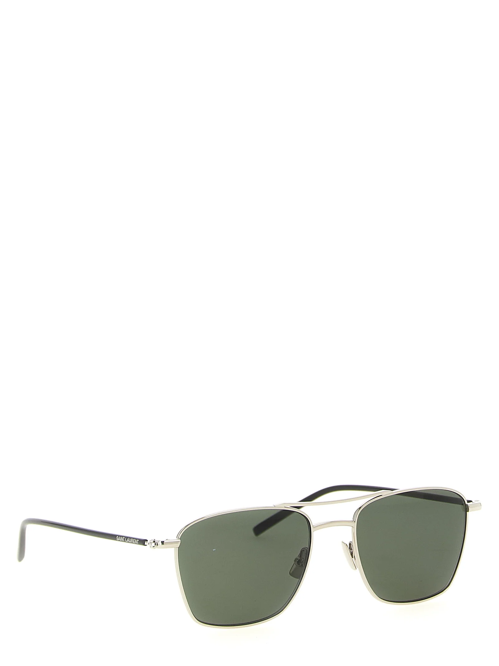 Saint Laurent Silver Acetate Sunglasses