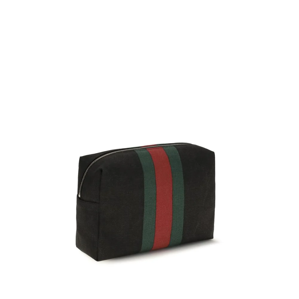 Gucci Black Cotton Handbag Bag