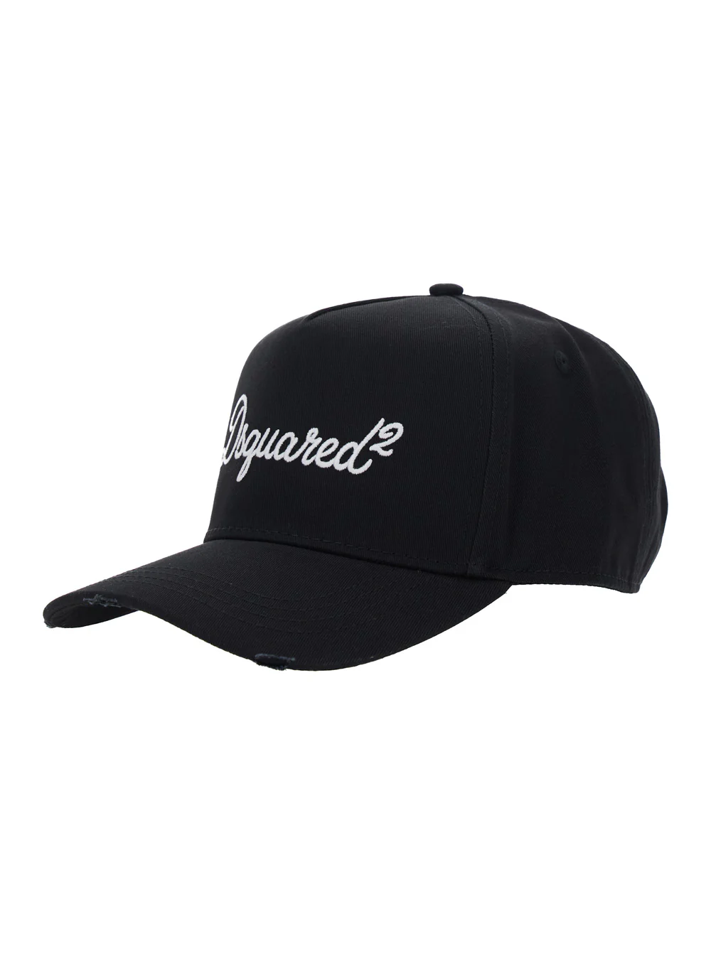 DSQUARED2 Black Cotton Baseball Cap with Front Logo Lettering for Men Hats And Gloves DSQUARED2 Black Cotton Baseball Cap with Front Logo Lettering for Men Hats And Gloves
