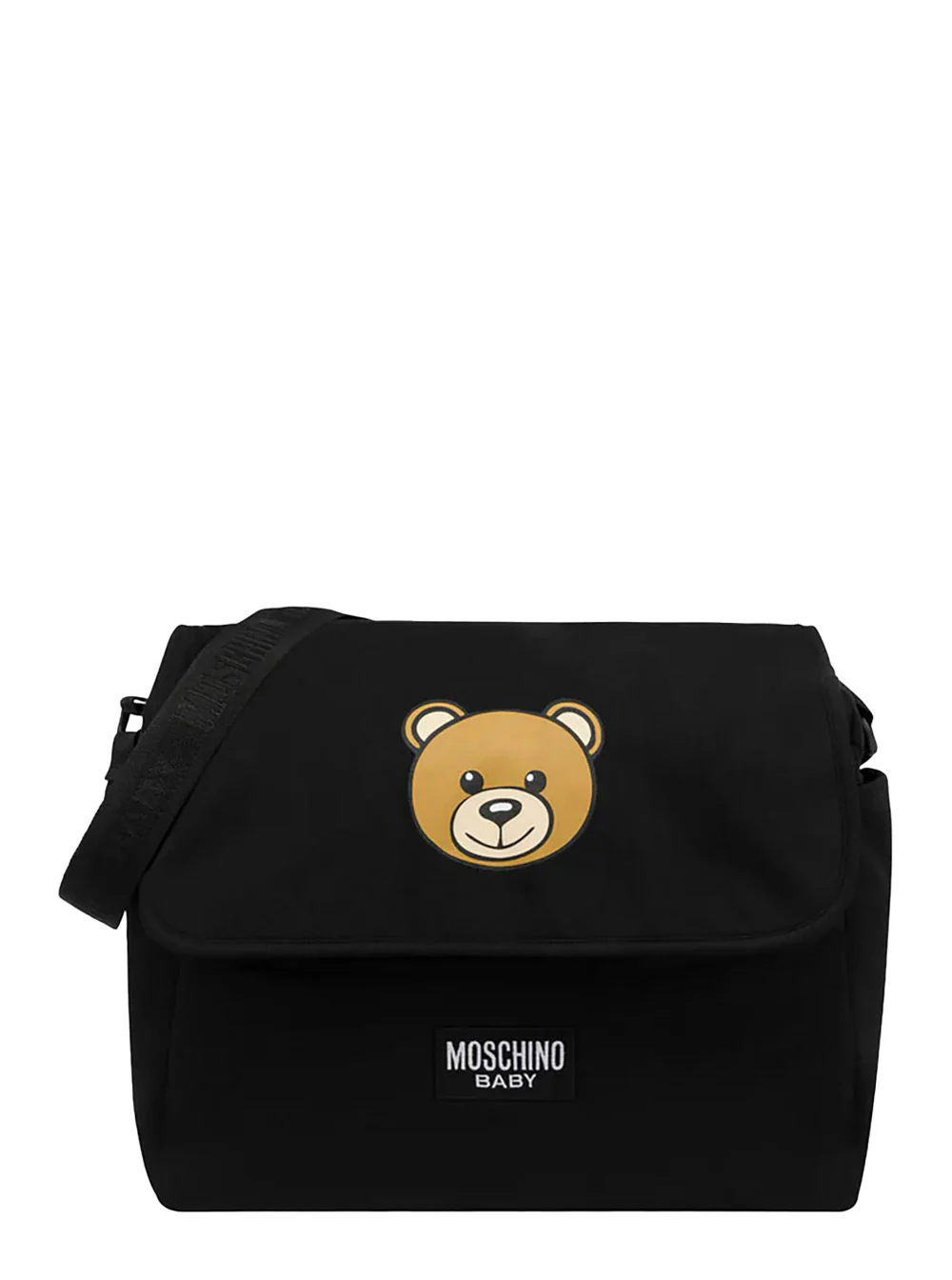 Moschino Kids Teddy Bear Diaper Bag with Cotton Changing Mat Black Women Crossbody