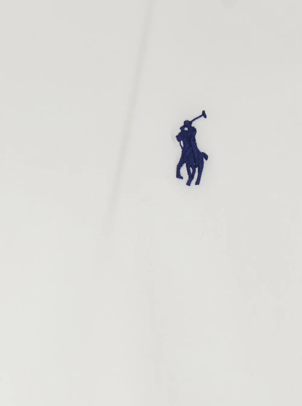 Polo Ralph Lauren Slim Fit White Shirt With Button-Down Collar And Pony Embroidery On The Front Stretch Cotton For Men Blouses