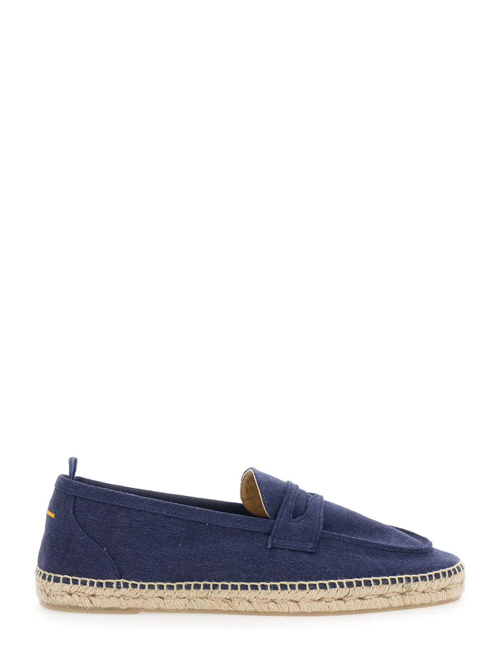 Castaner Mens Nacho Espadrilles with Diamond-Cut Mask in Blue Suede Blu Textile Materials Flat Shoes