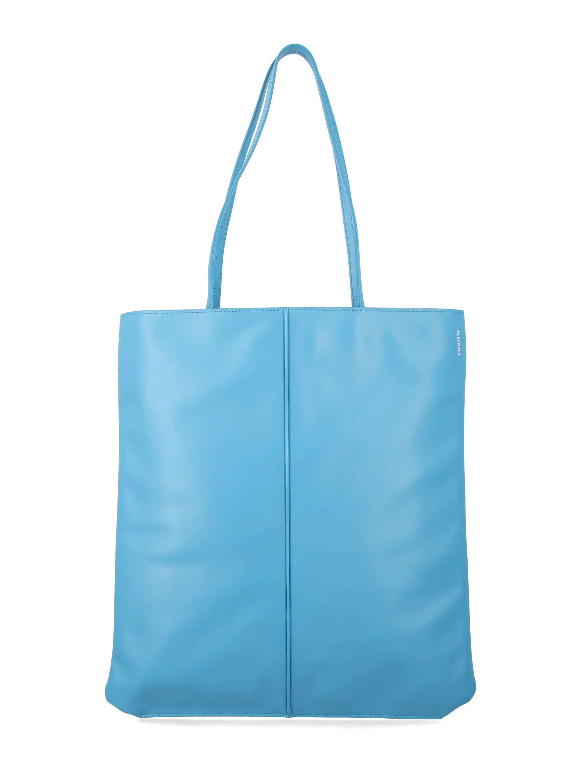 Jil Sander Linea leather tote Light Blue Bovine Lining